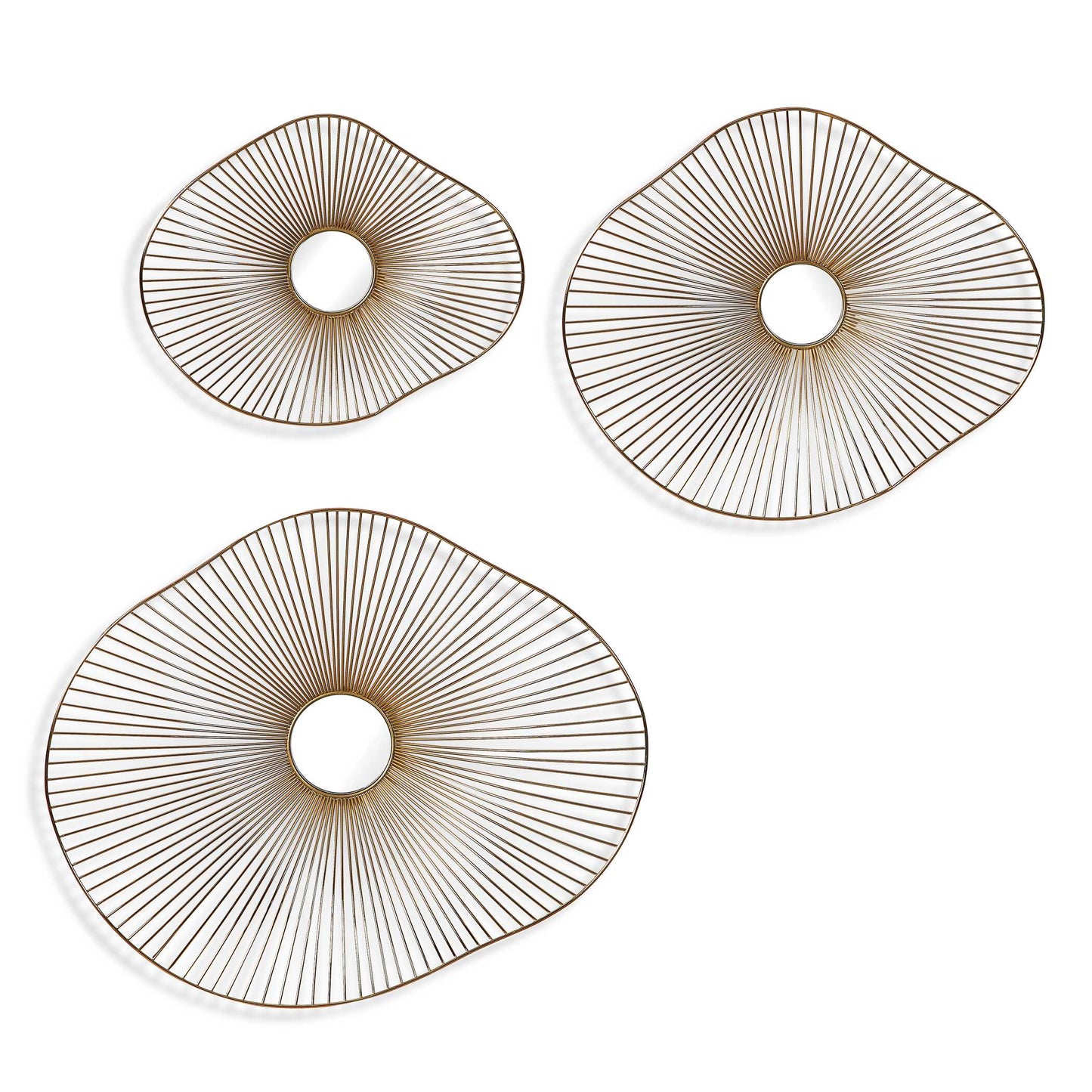 Uttermost Avarie Gold Metal Wall Art Set/3