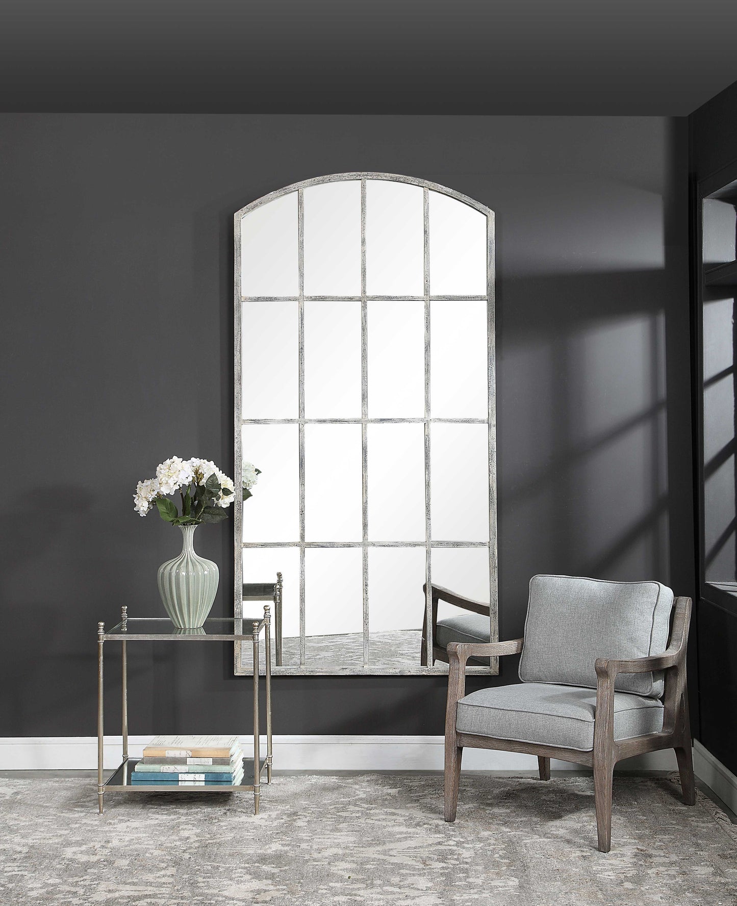 Uttermost Amiel Ivory Arched Mirror