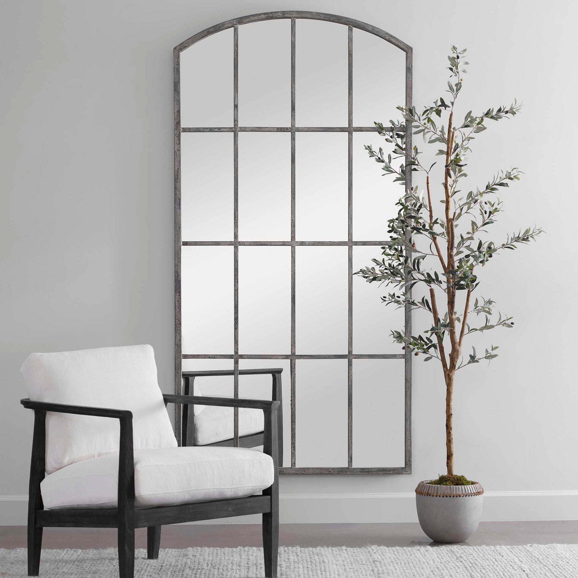 Uttermost Amiel Ivory Arched Mirror