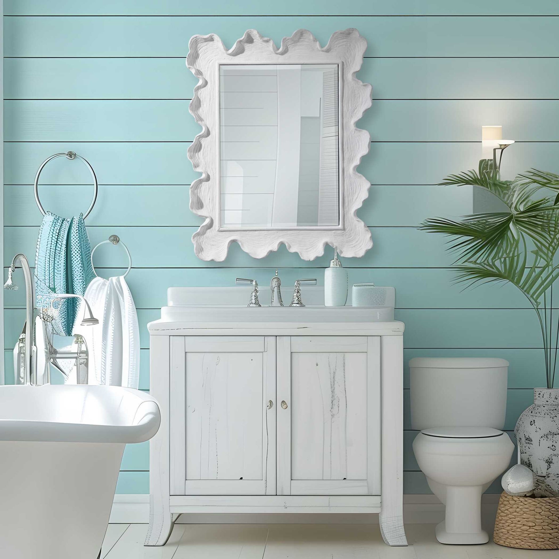 Uttermost Sea Coral Coastal Mirror