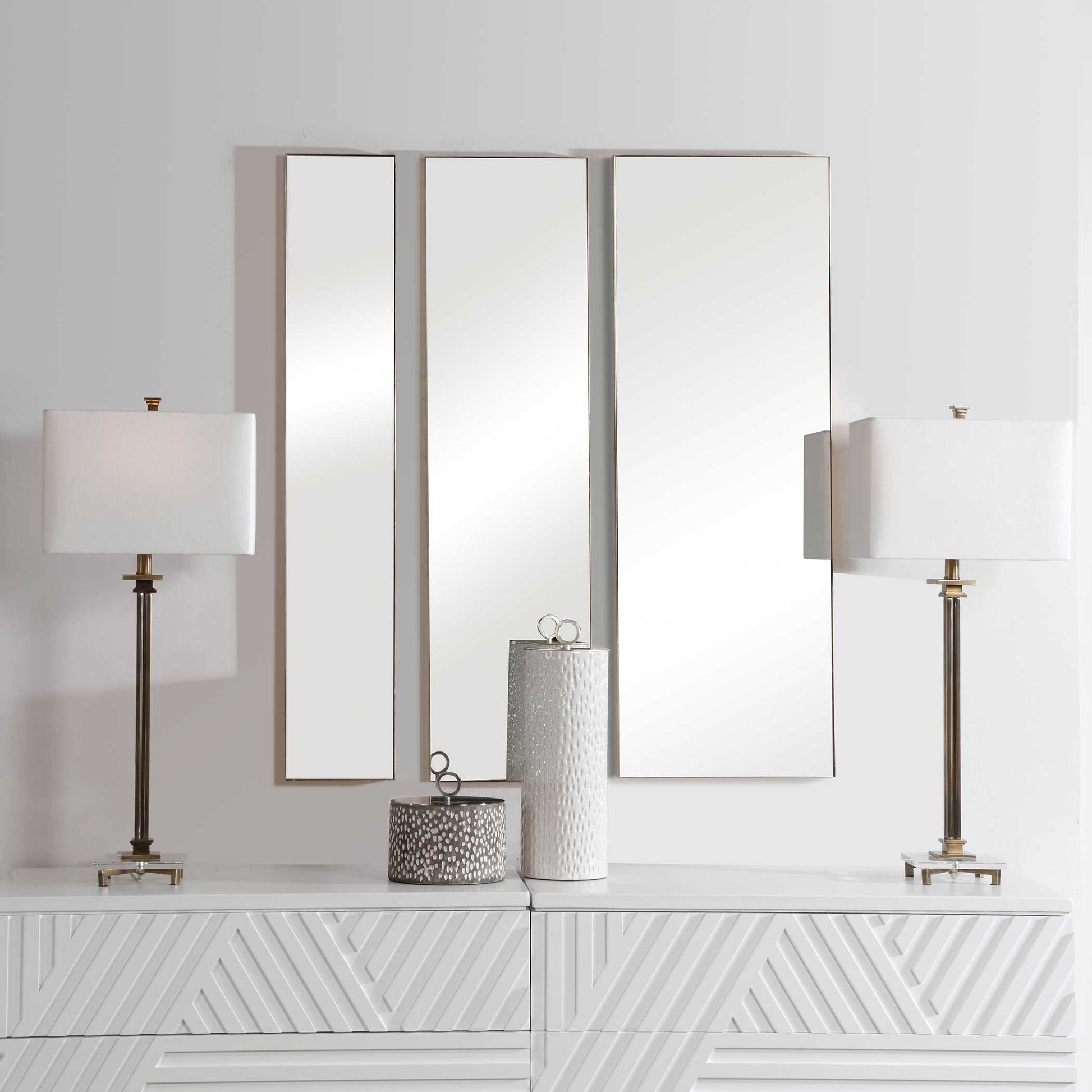 Uttermost Rowling Gold Mirrors Set/3