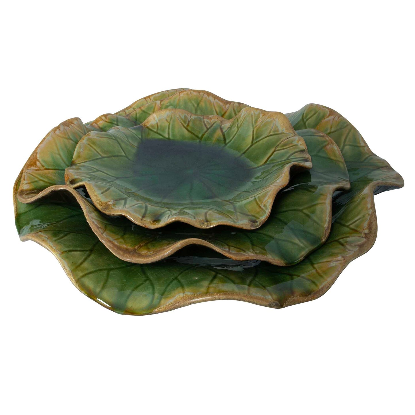 Uttermost Abella Green Ceramic Wall Decor Set/3