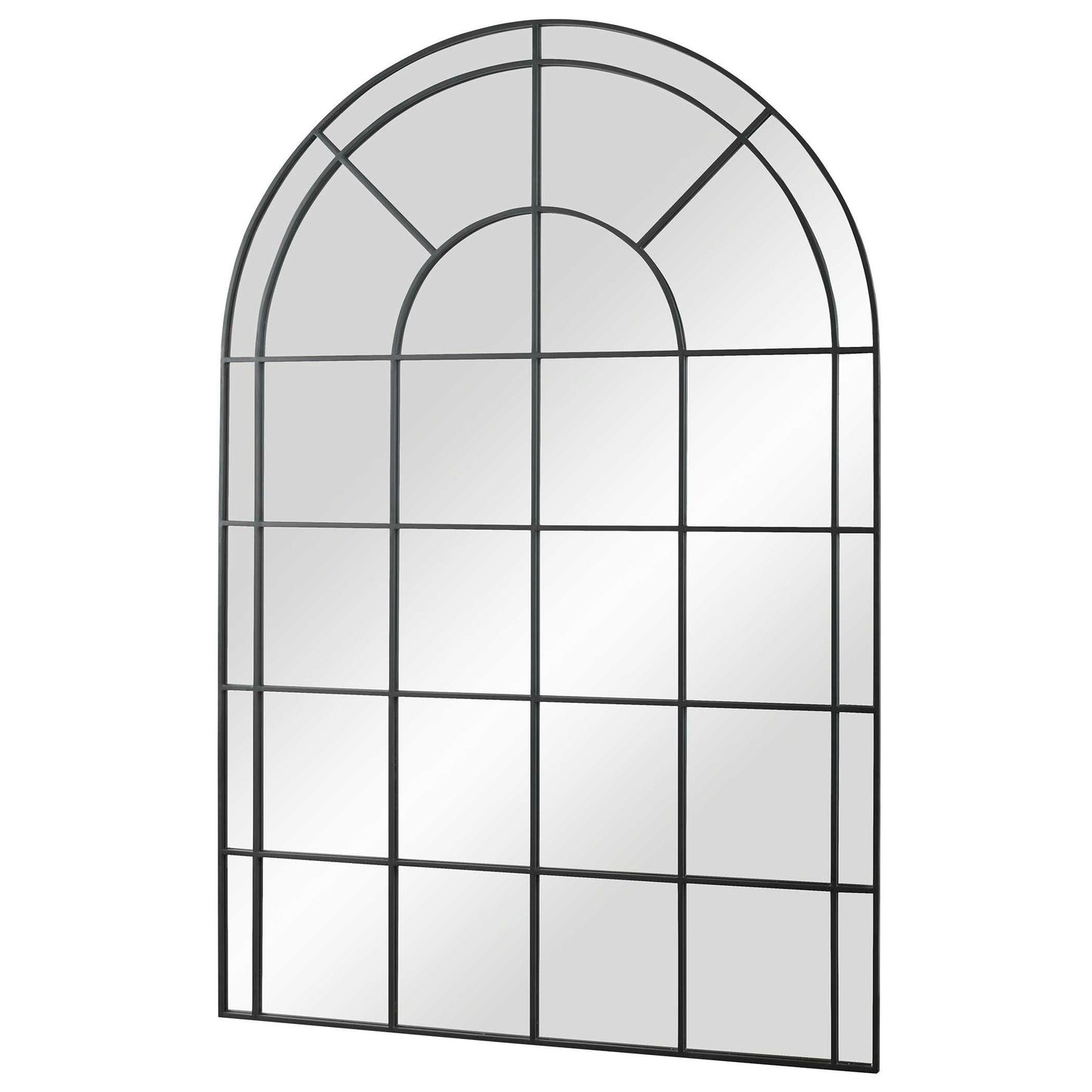 Uttermost Grantola Black Arch Iron Mirror