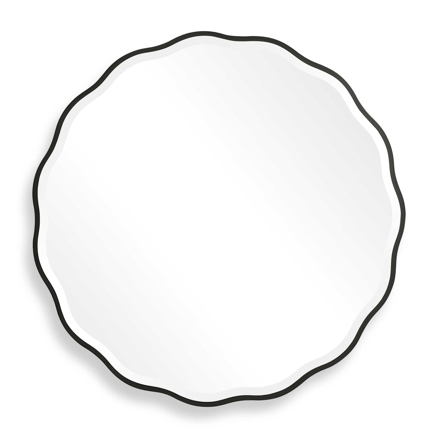 Uttermost Aneta Black Round Mirror