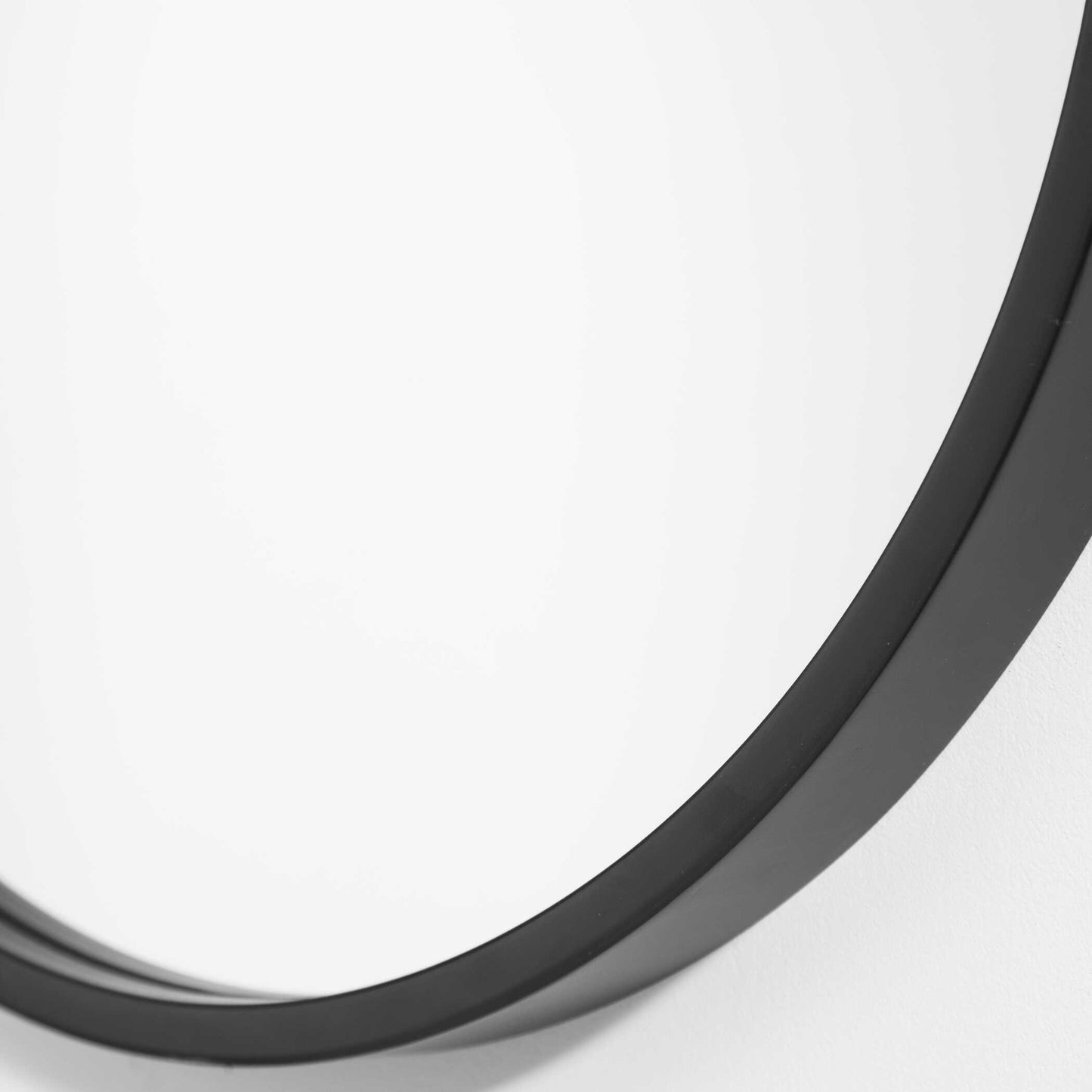 Uttermost Varina Minimalist Black Oval Mirror
