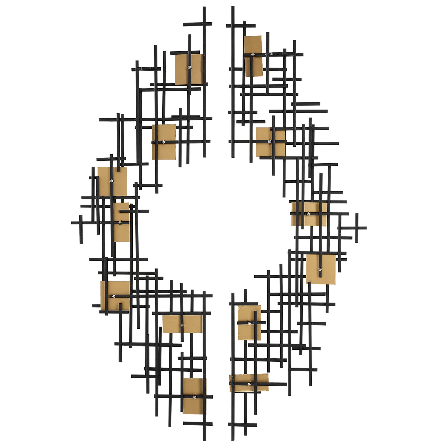 Uttermost Reflection Metal Grid Wall Decor Set/2