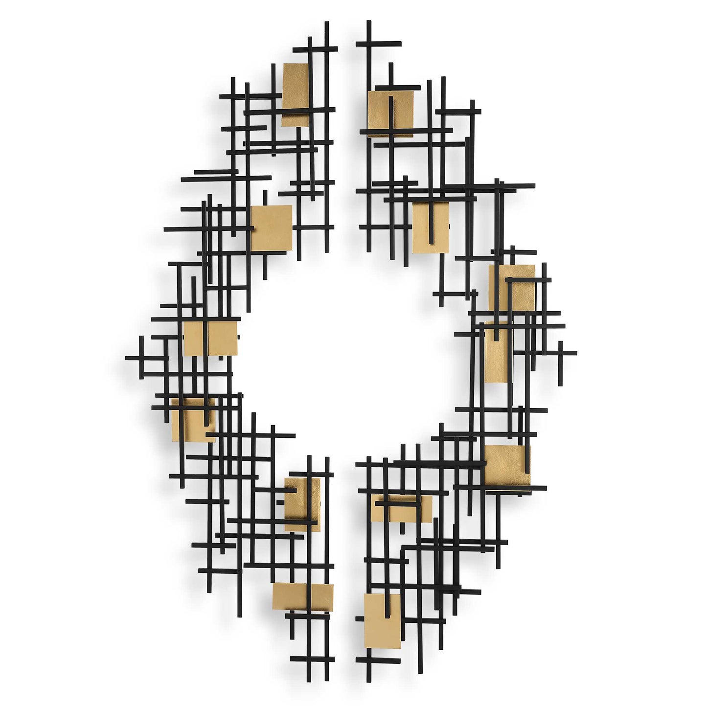 Uttermost Reflection Metal Grid Wall Decor Set/2