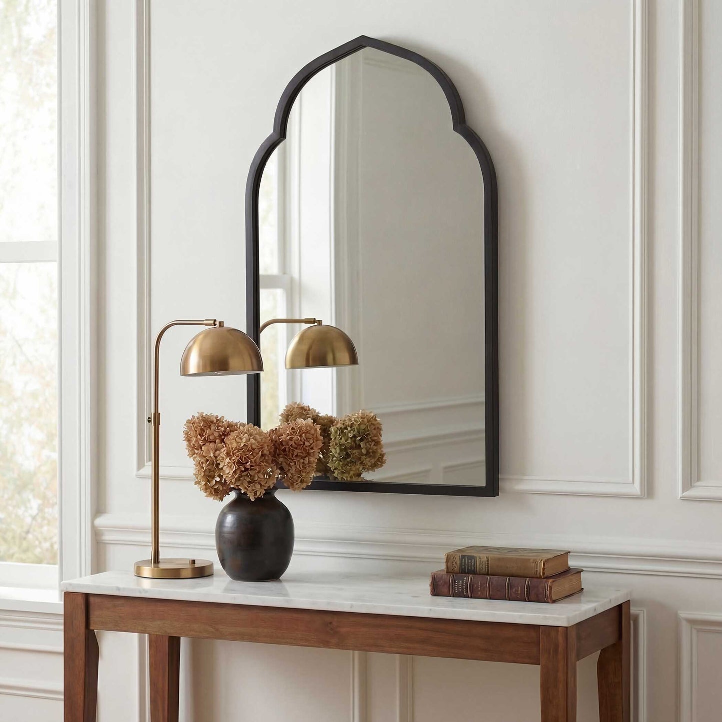 Uttermost Kenitra Black Arch Mirror