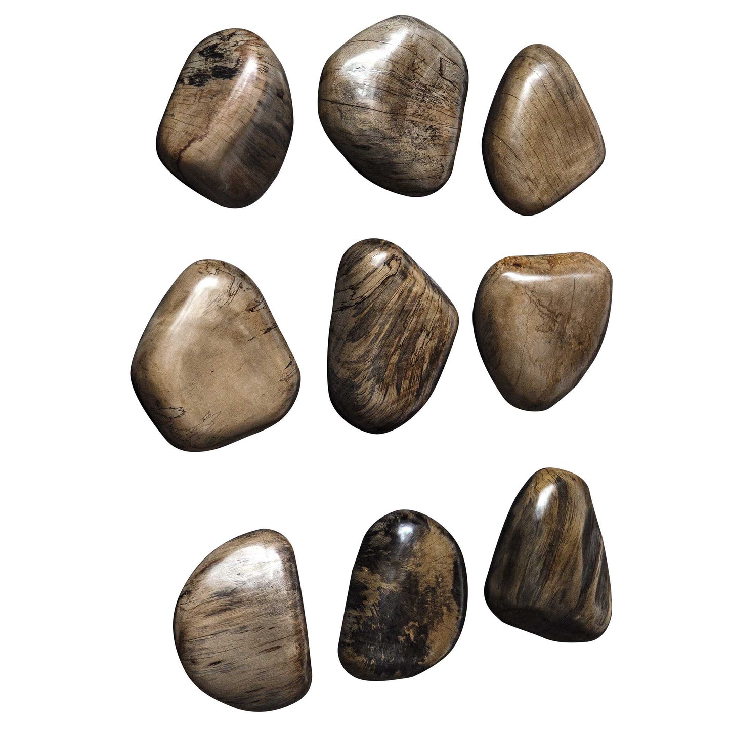Uttermost Pebbles Walnut Wood Wall Décor Set/9