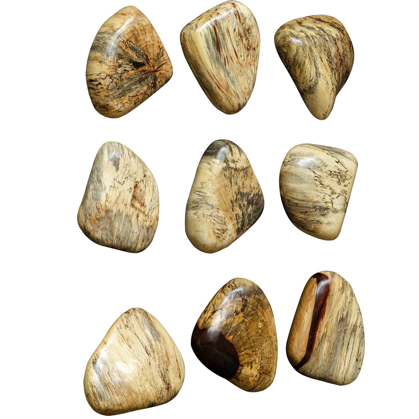 Uttermost Pebbles Blonde Wood Wall Décor Set/9