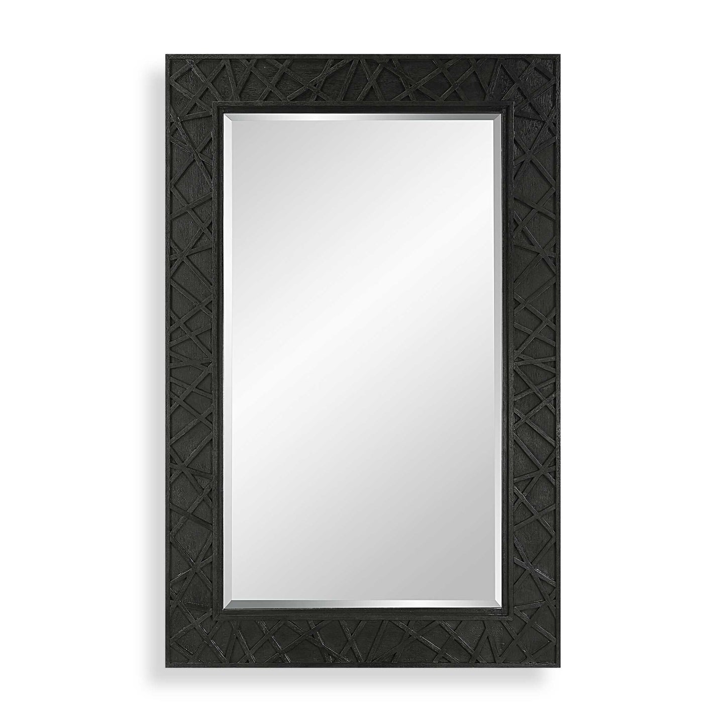 Uttermost Everest Satin Black Mirror