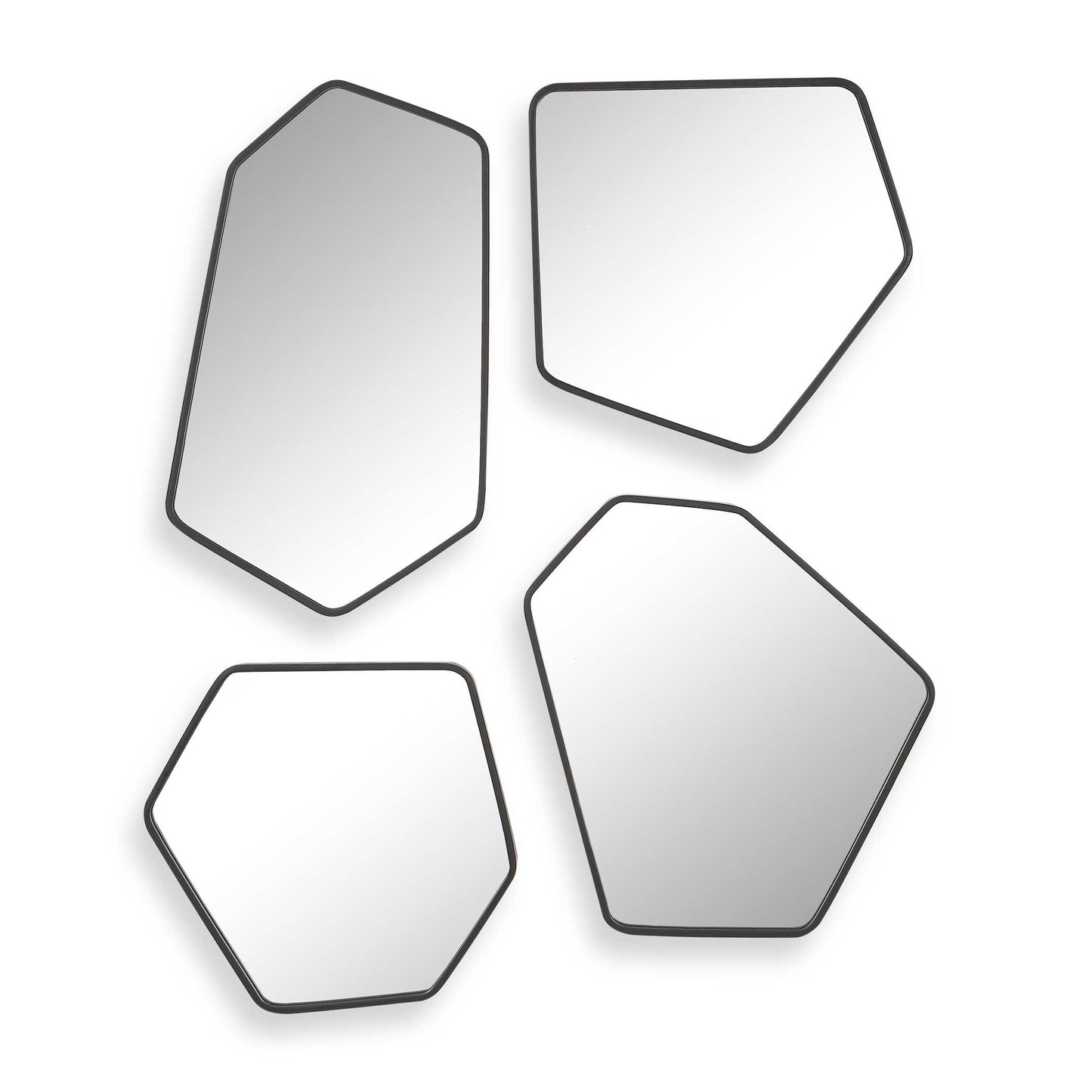 Uttermost Linneah Black Mirrors Set/4