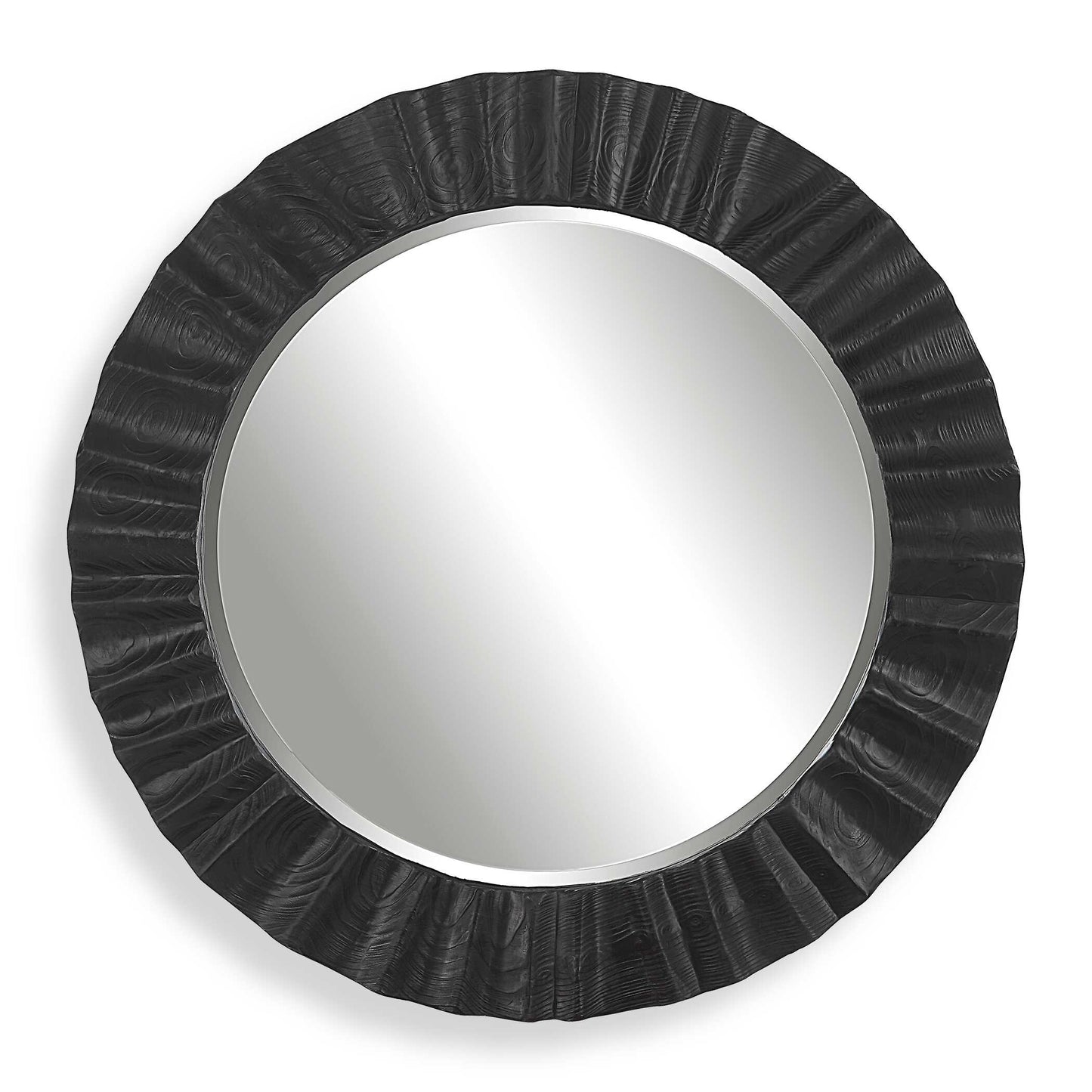 Uttermost Caribou Dark Espresso Round Mirror