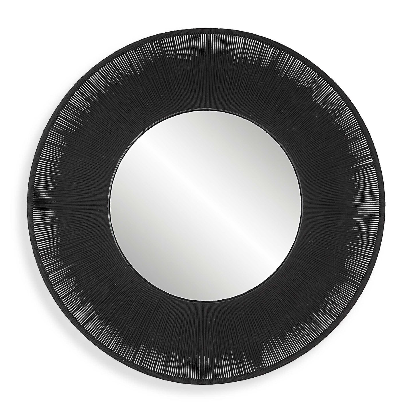 Uttermost Sailor's Knot Black Round Mirror