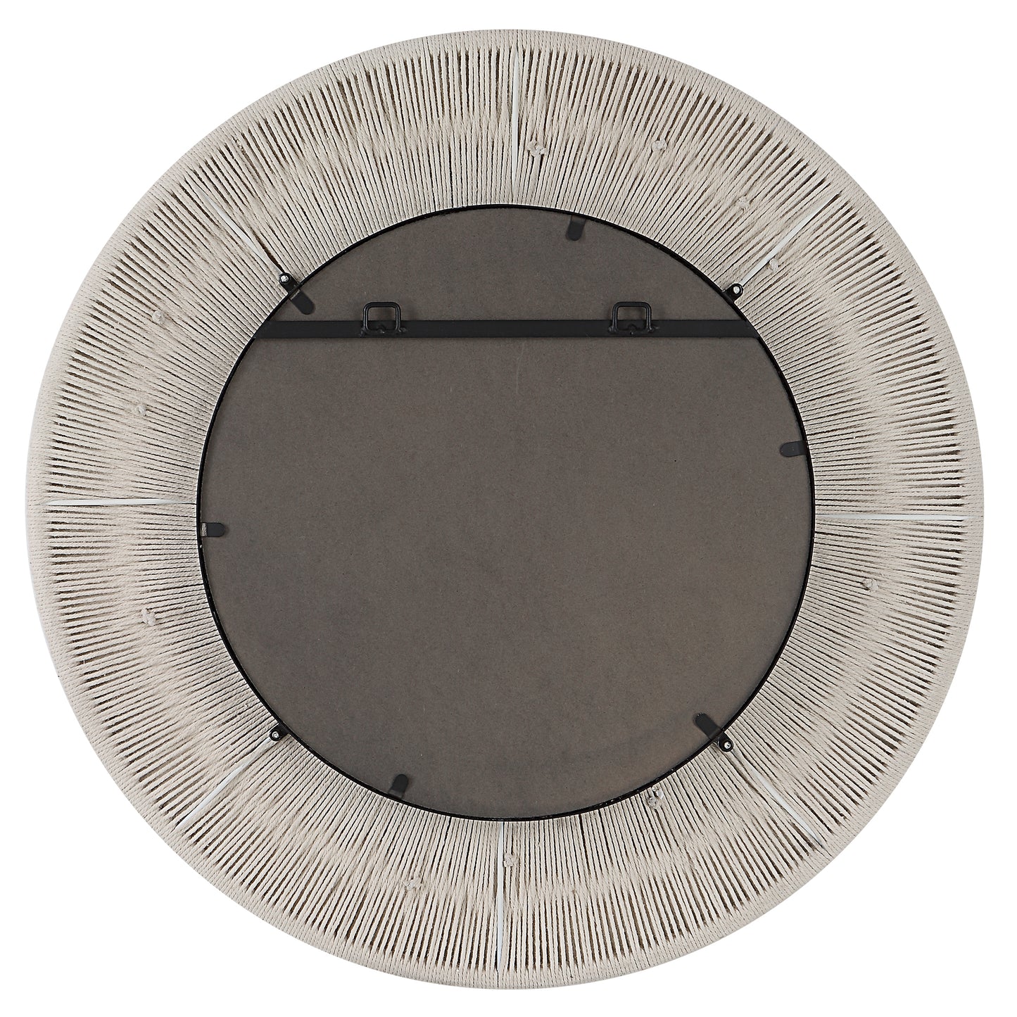 Uttermost Sailor's Knot White Small Round Mirror