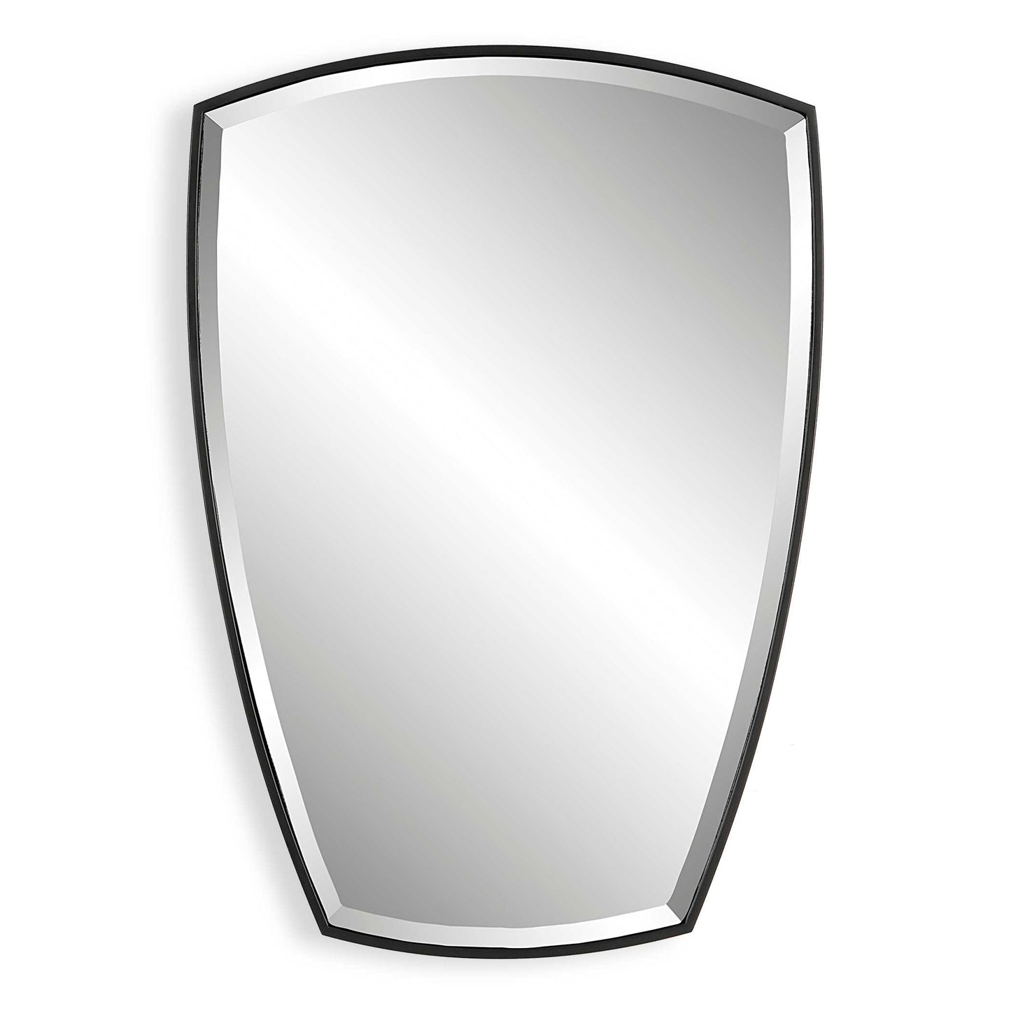 Uttermost Crest Curved Iron Mirror