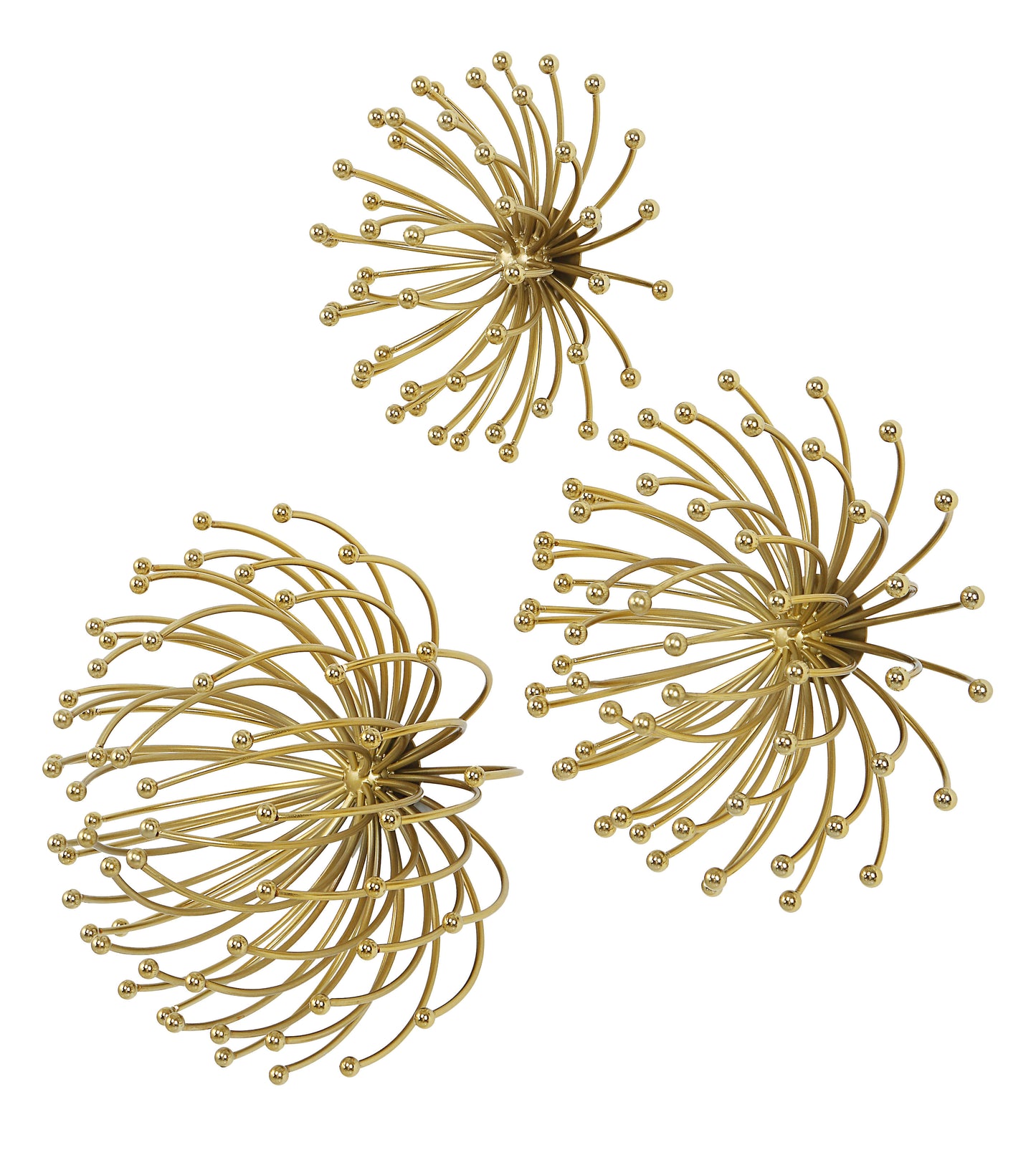 Uttermost Aga Gold Metal Wall Decor Set/3