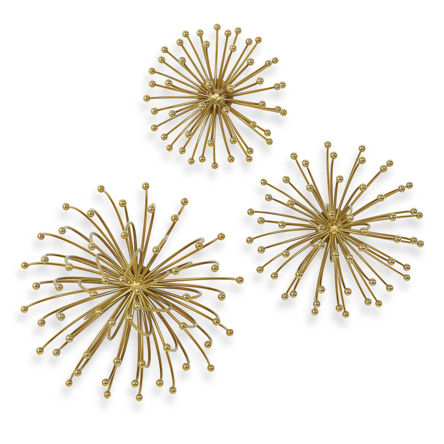 Uttermost Aga Gold Metal Wall Decor Set/3