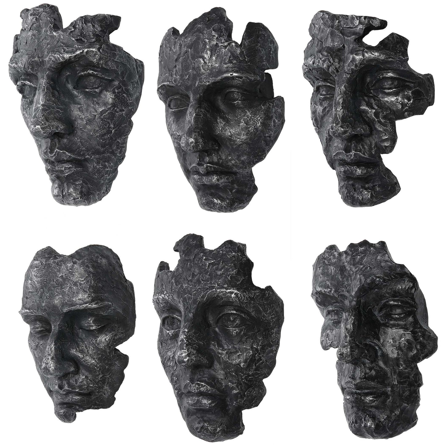 Uttermost Self-Portrait Metallic Wall Decor Set/6
