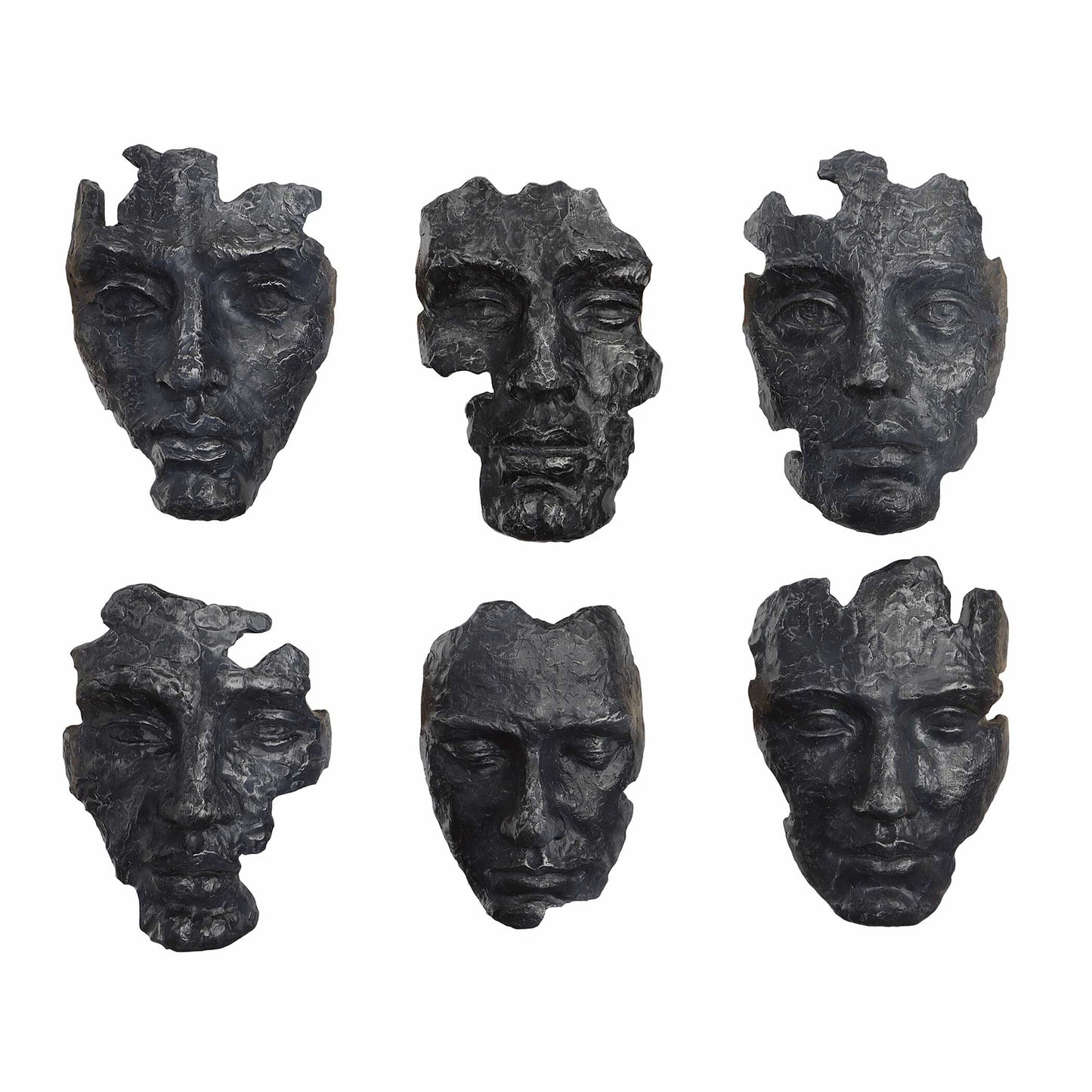Uttermost Self-Portrait Metallic Wall Decor Set/6