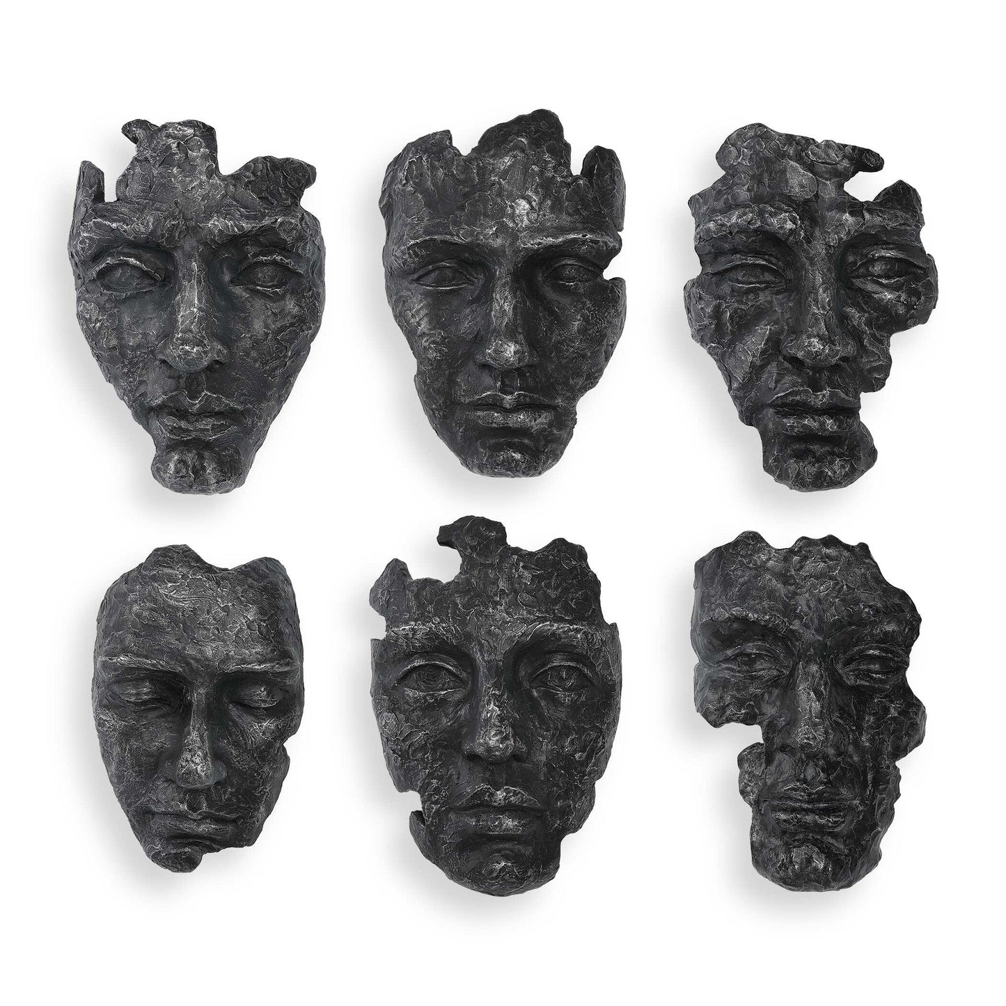 Uttermost Self-Portrait Metallic Wall Decor Set/6