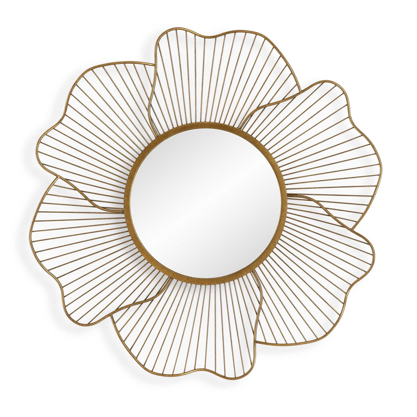 Uttermost Blossom Gold Floral Mirror