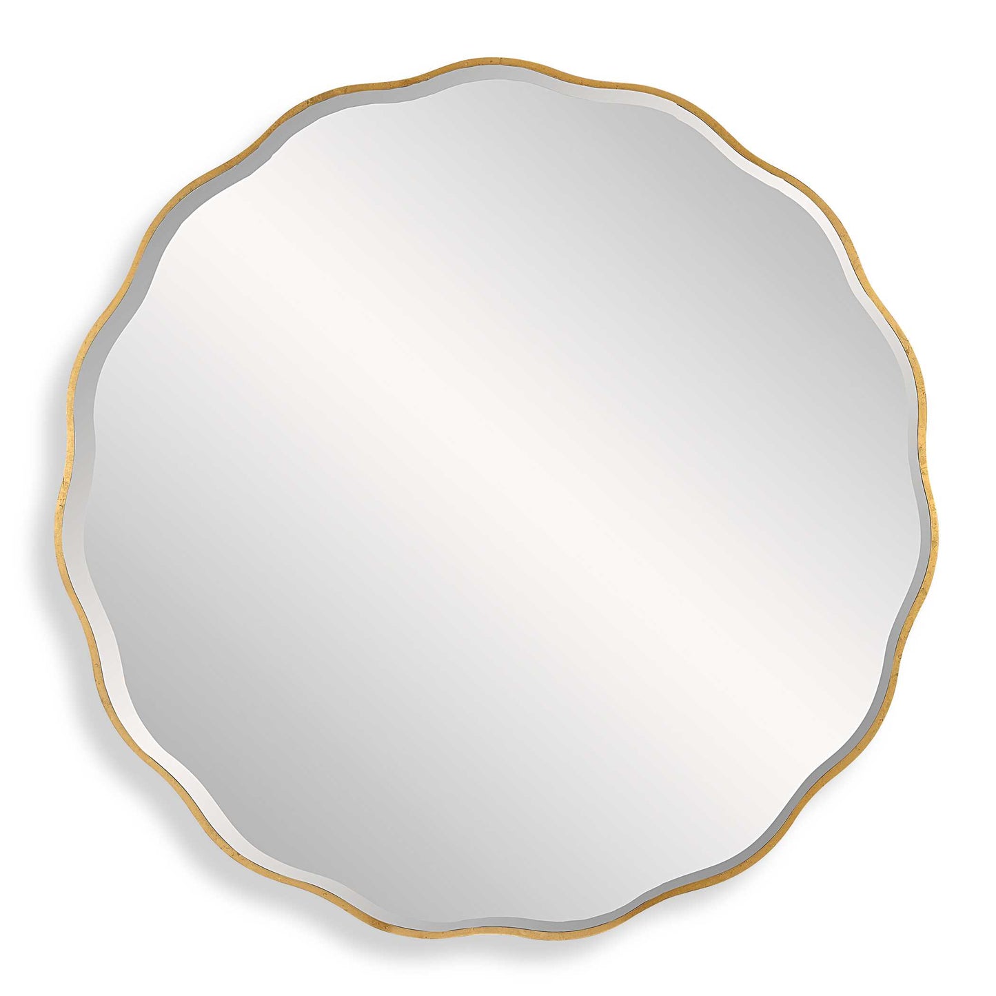 Uttermost Aneta Large Gold Round Mirror