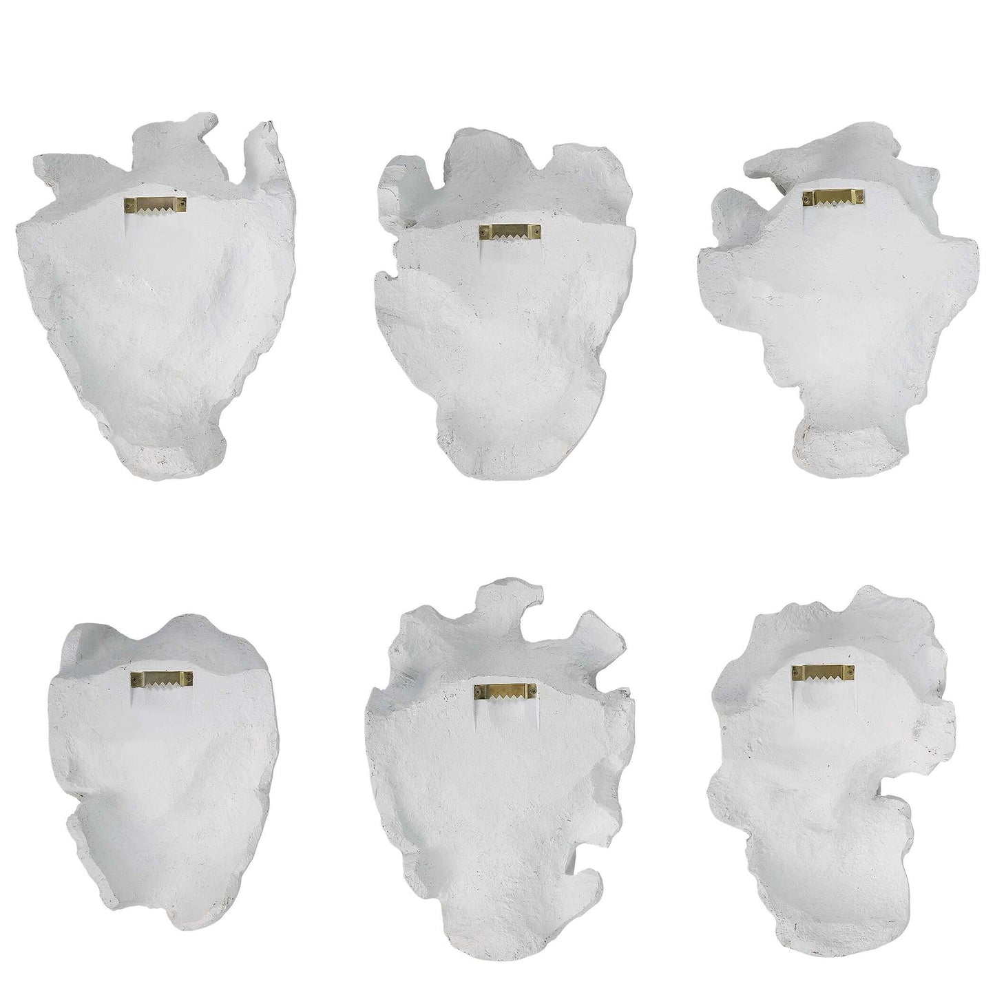 Uttermost Self-Portrait White Mask Wall Decor Set/6