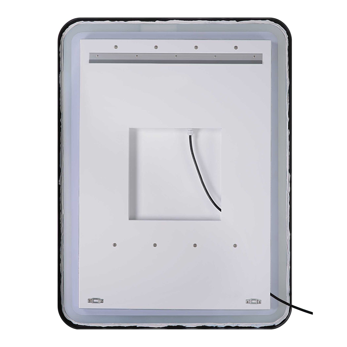 Uttermost Crofton Lighted Nickel Vanity Mirror
