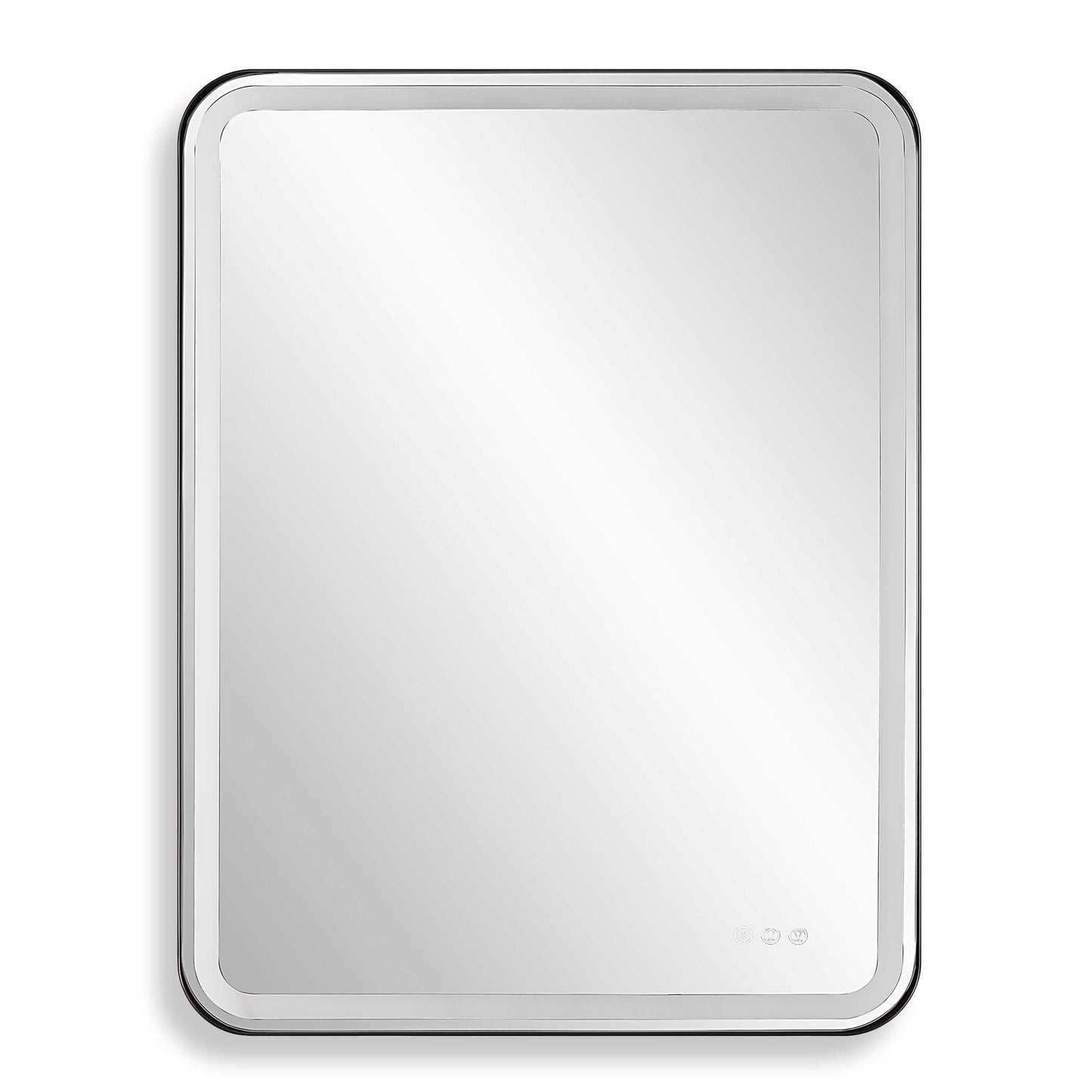 Uttermost Crofton Lighted Nickel Vanity Mirror