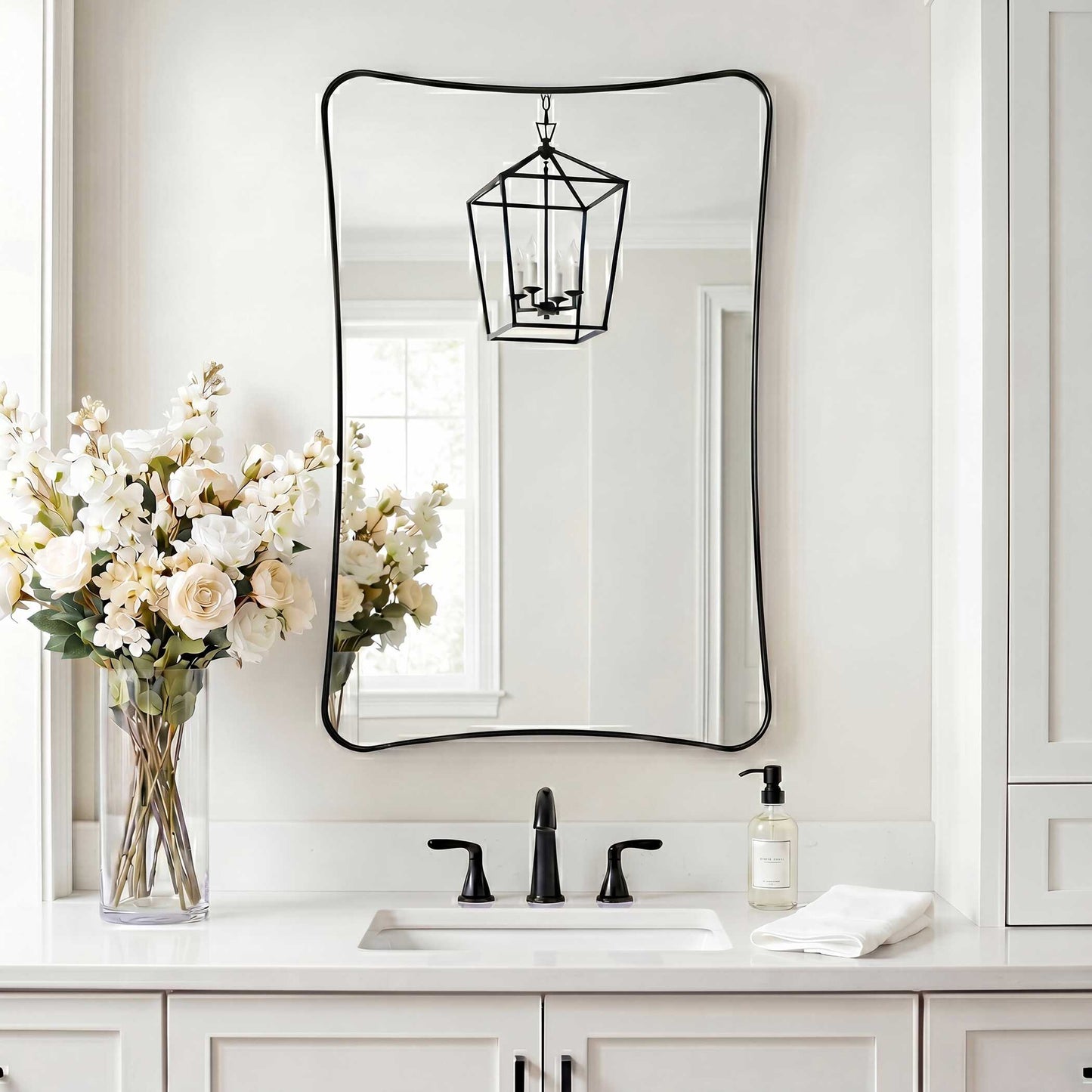 Uttermost Loudon Black Vanity Mirror