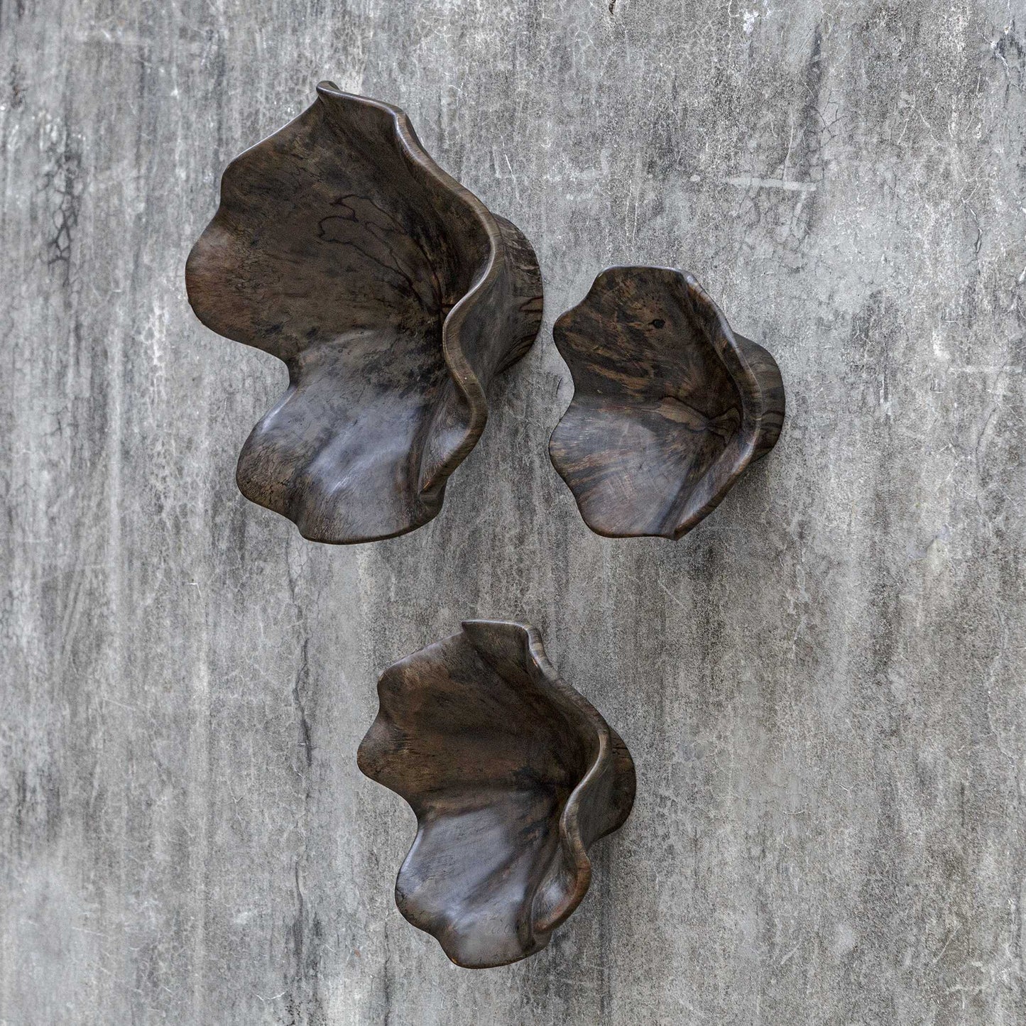Uttermost Two Wood Wall Décor In Mocha Set/3