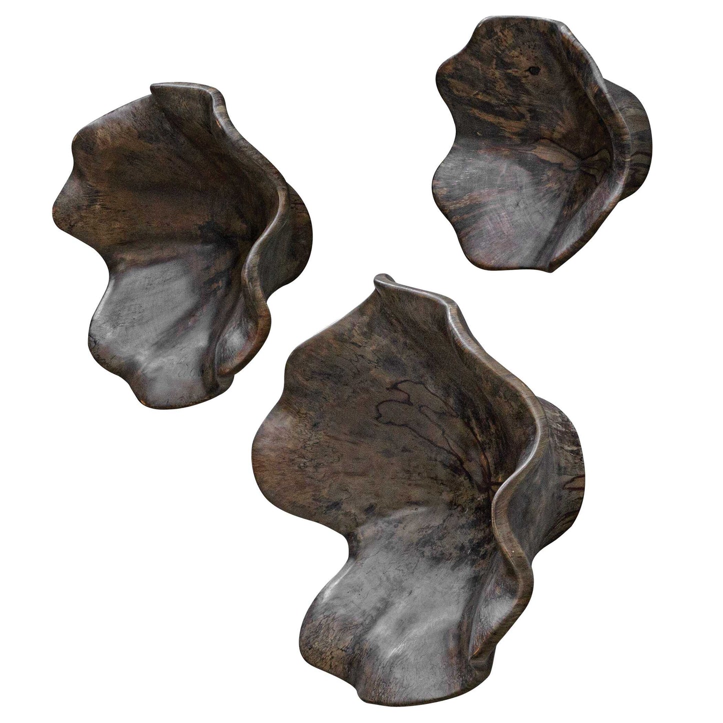 Uttermost Two Wood Wall Décor In Mocha Set/3