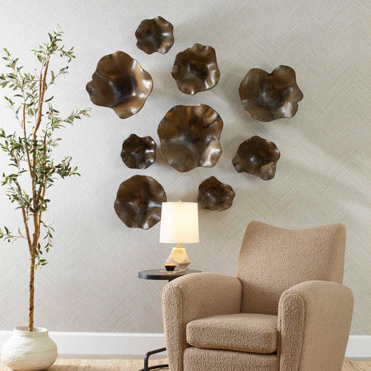 Uttermost Two Wood Wall Décor In Mocha Set/3