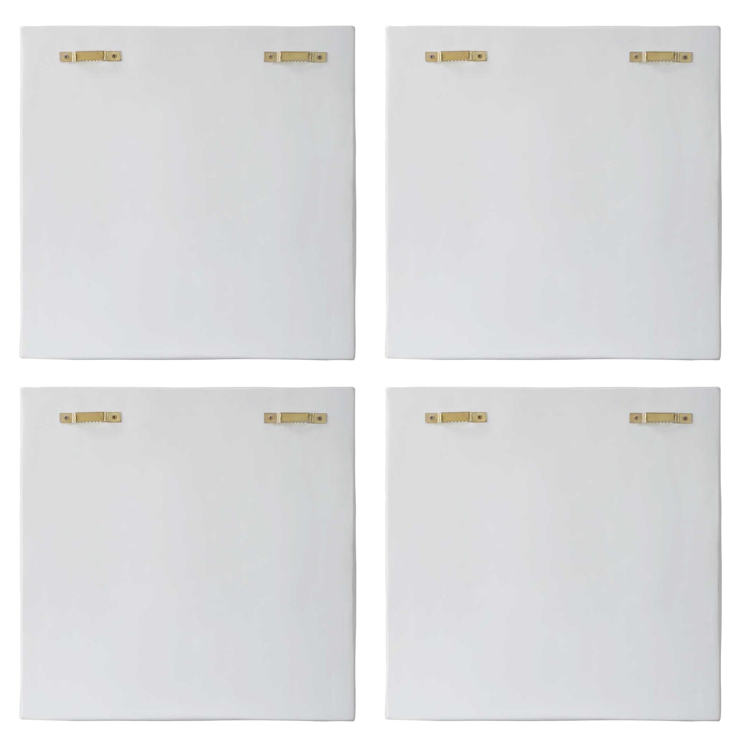 Uttermost Snowdrift Sculpted White Wall Decor Set/4