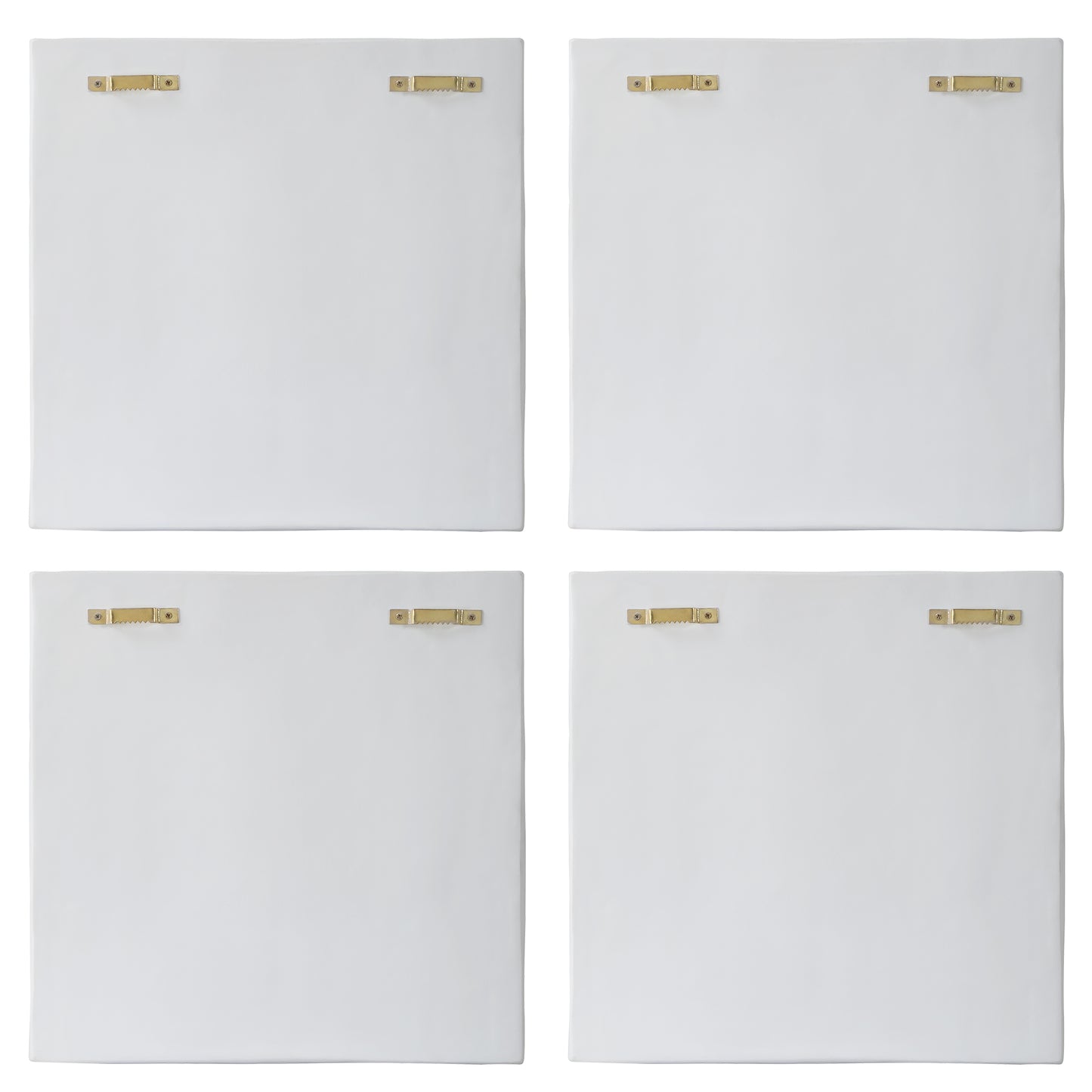 Uttermost Snowdrift Sculpted White Wall Decor Set/4