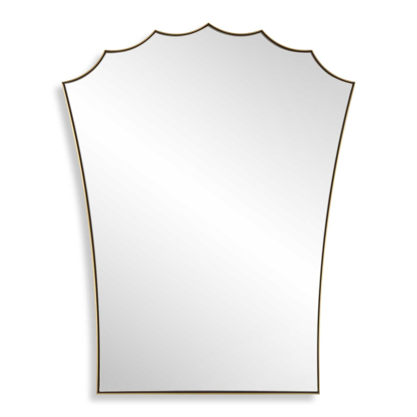 Uttermost Monarch Scalloped Arched Vanity Mirror