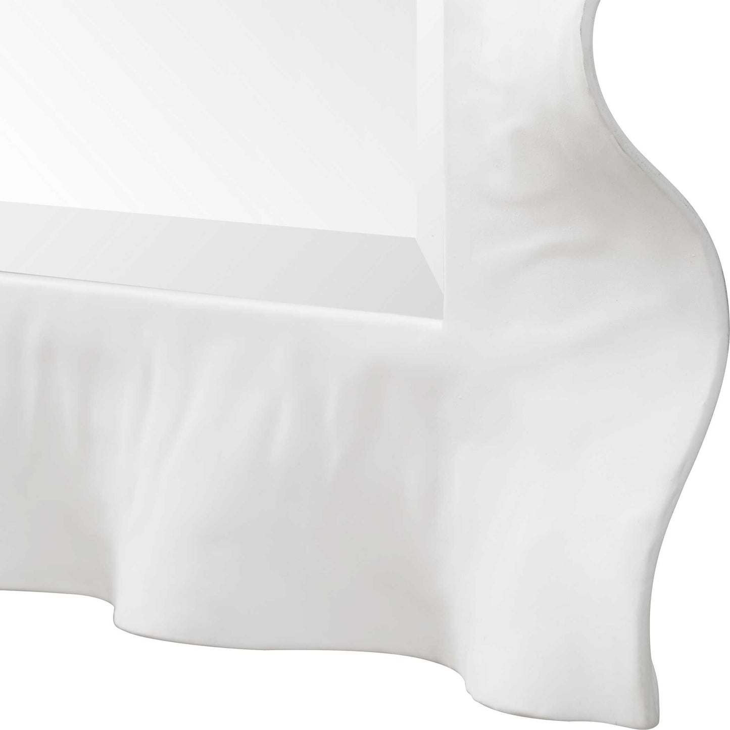 Uttermost Haya White Scalloped Mirror