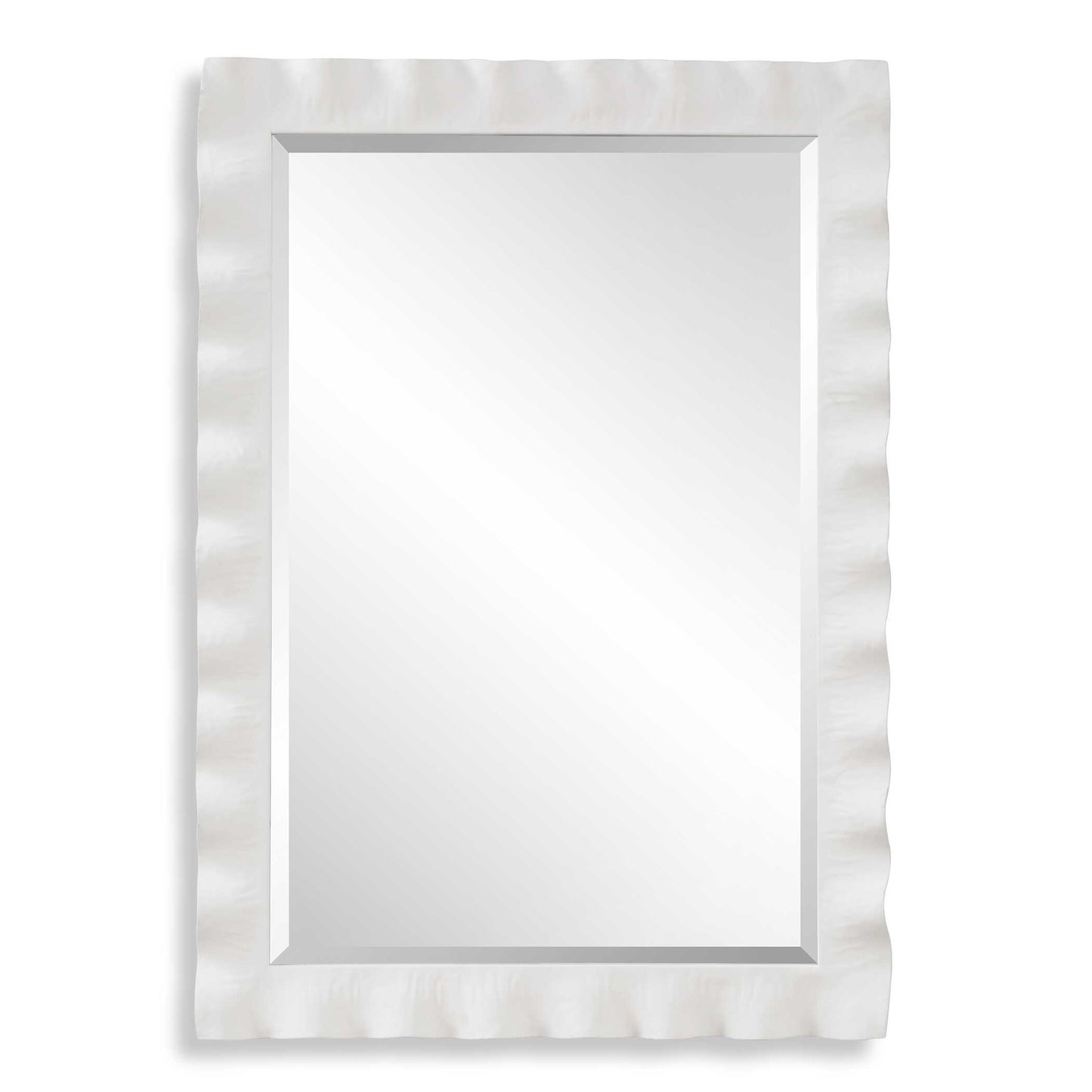 Uttermost Haya White Scalloped Mirror