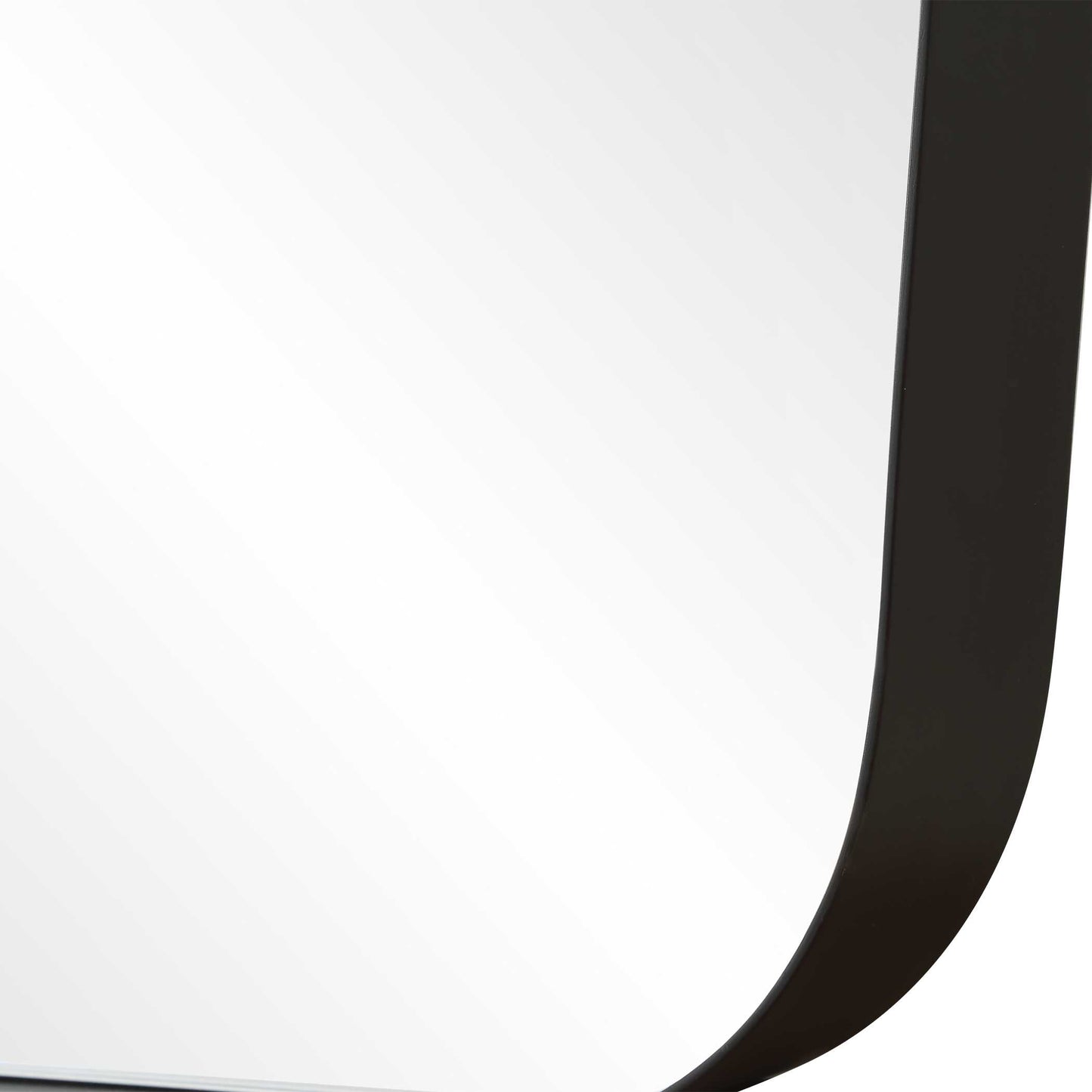 Uttermost Caspian Curved Black Dressing Mirror