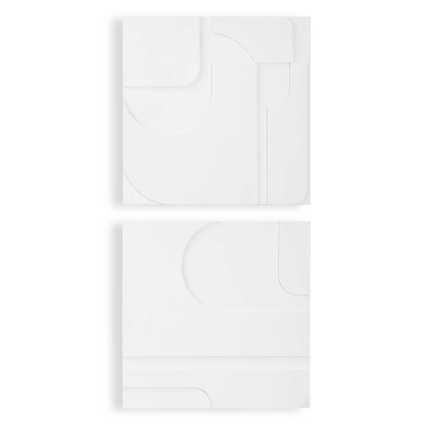 Uttermost Contours White Wall Decor Set/2