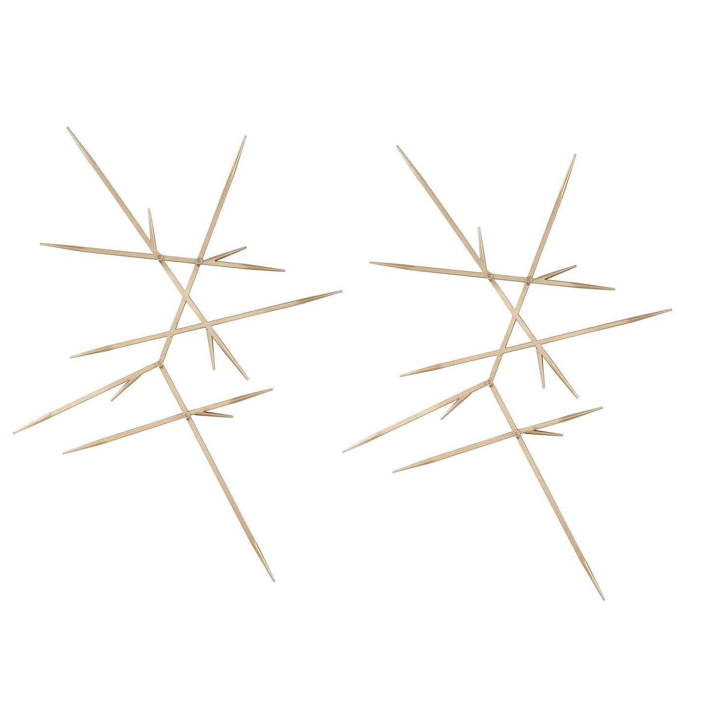 Uttermost Fireworks Silver Wall Decor Set/2