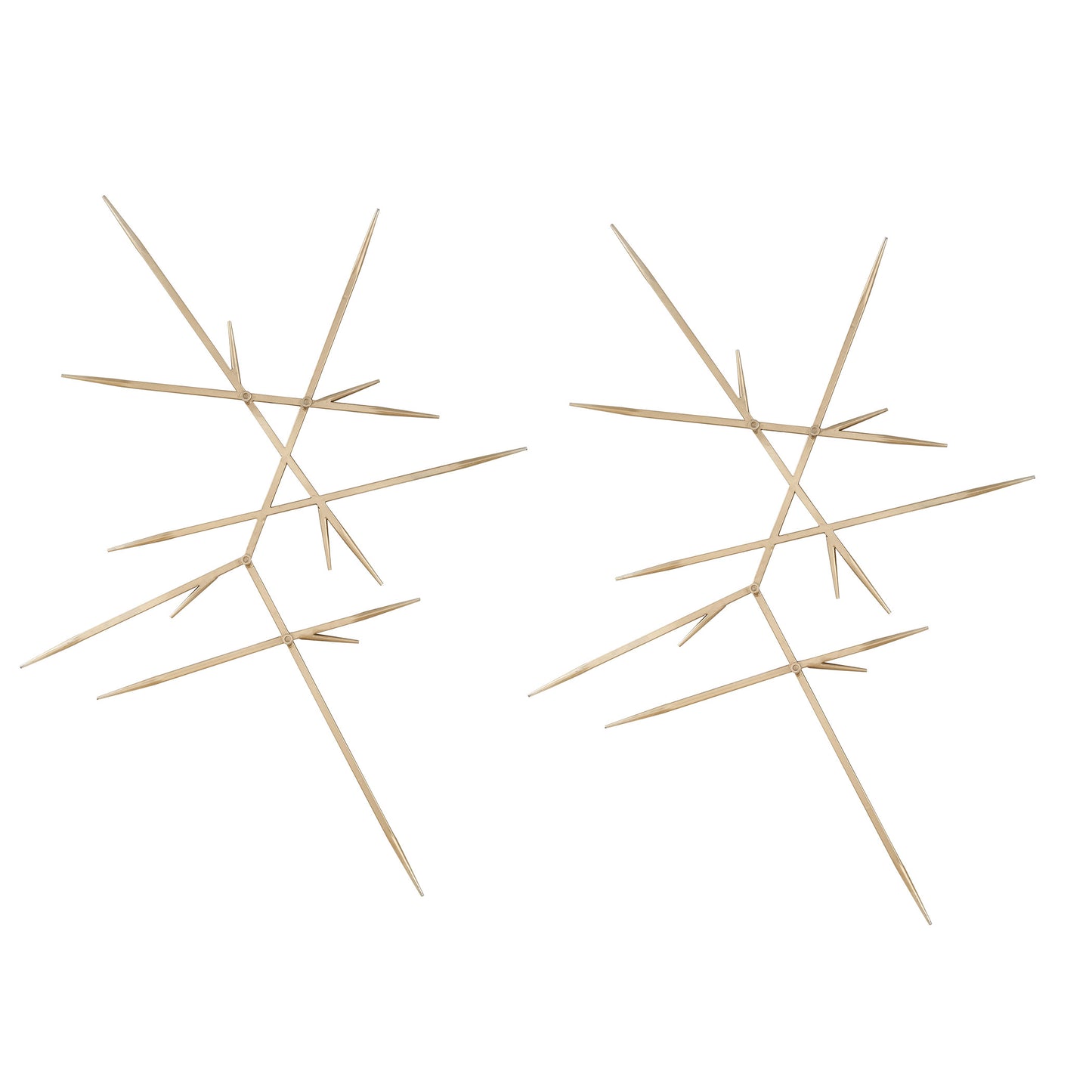 Uttermost Fireworks Silver Wall Decor Set/2