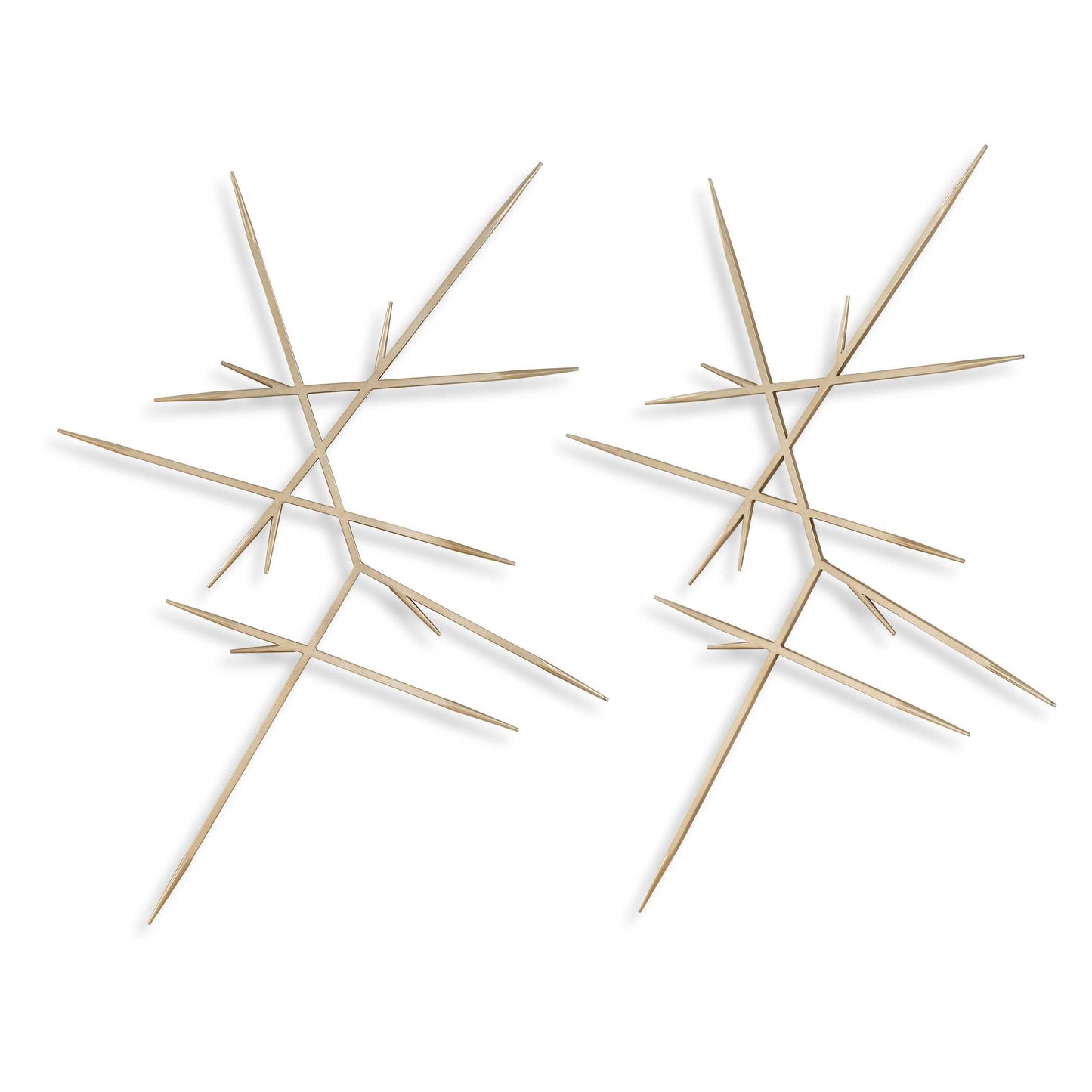 Uttermost Fireworks Silver Wall Decor Set/2