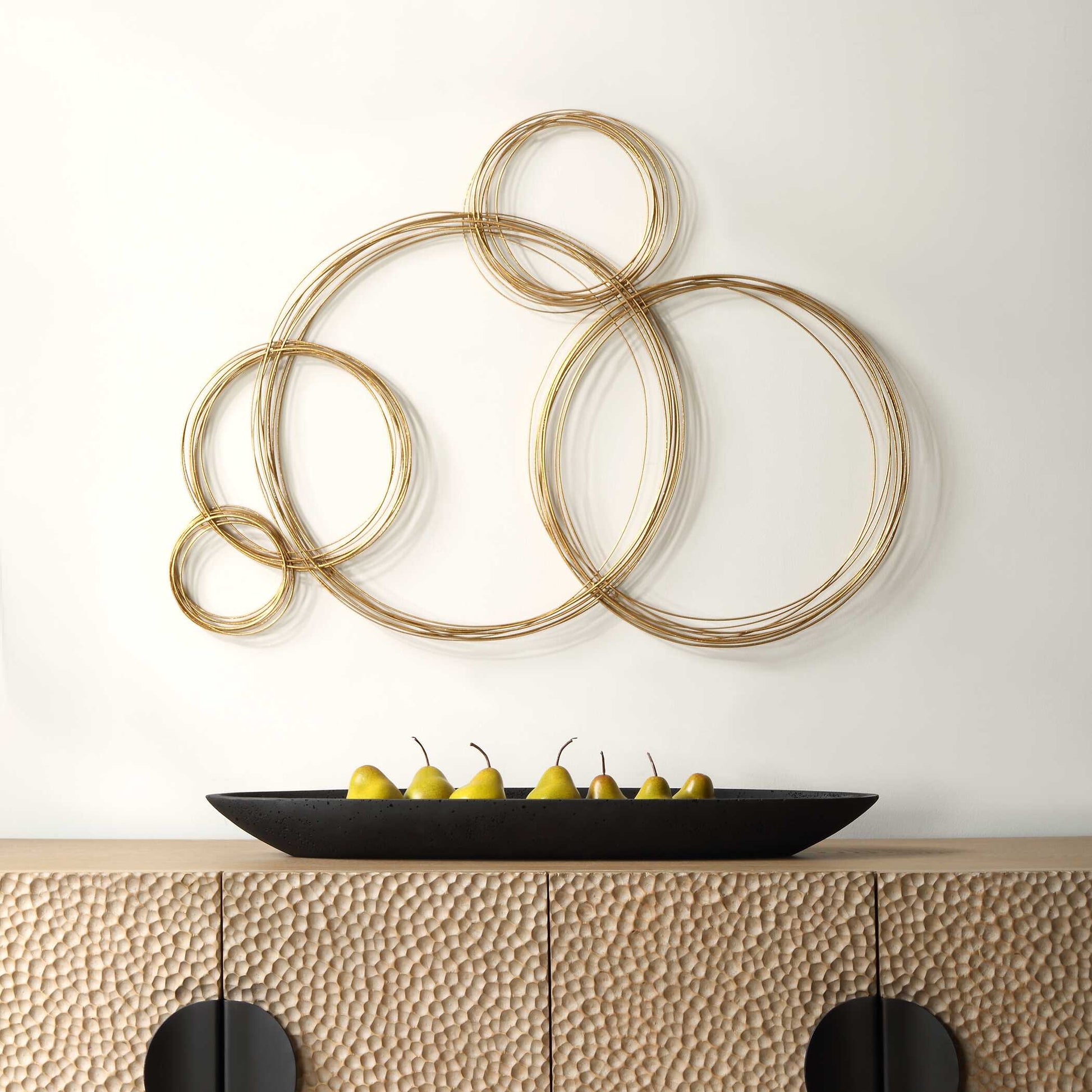 Uttermost Golden Bubbles Metal Wall Decor