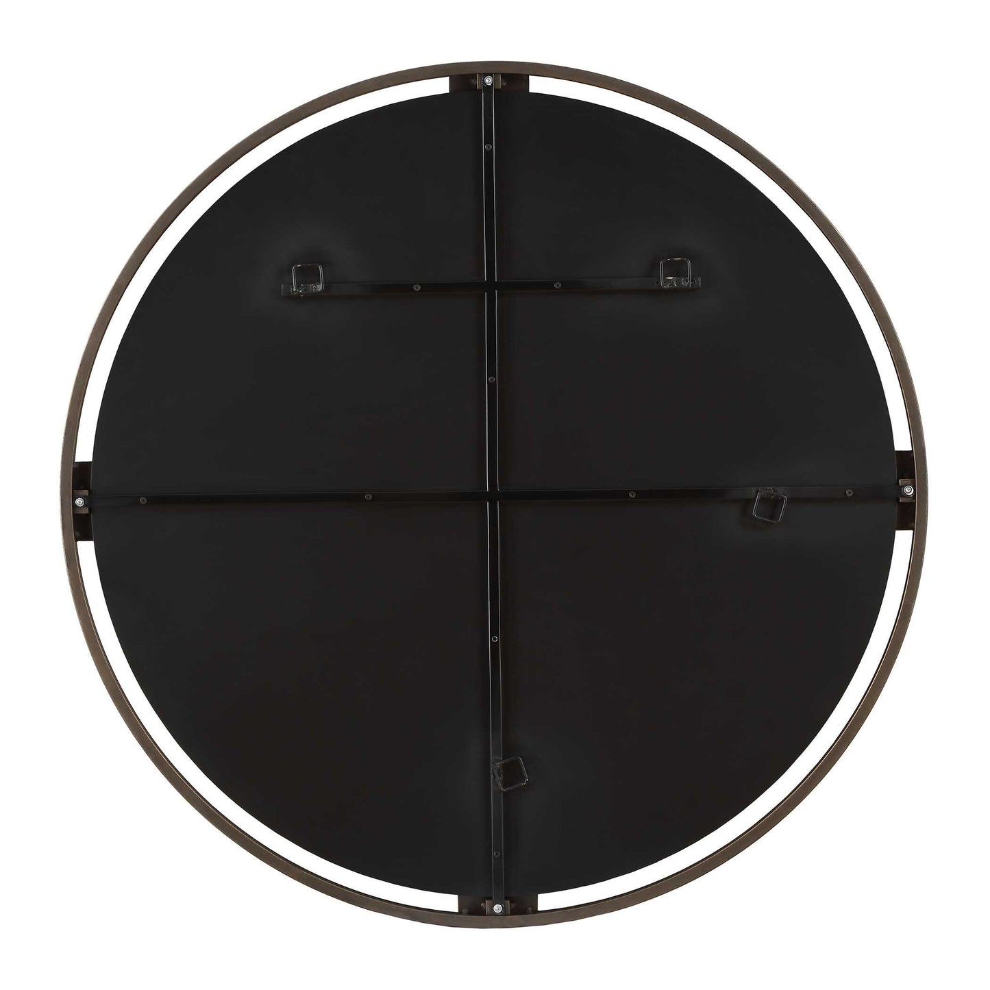 Uttermost Cornelia Black Round Mirror