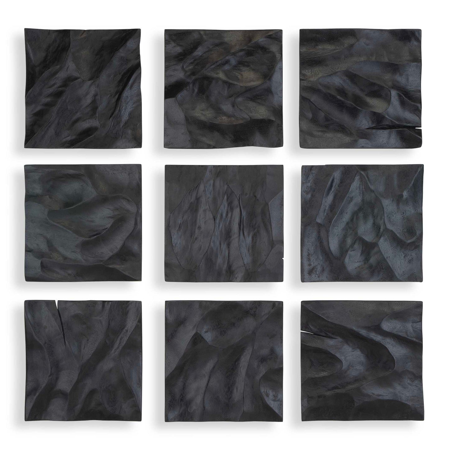 Uttermost Malosi Black Wood Wall Decor Set/9