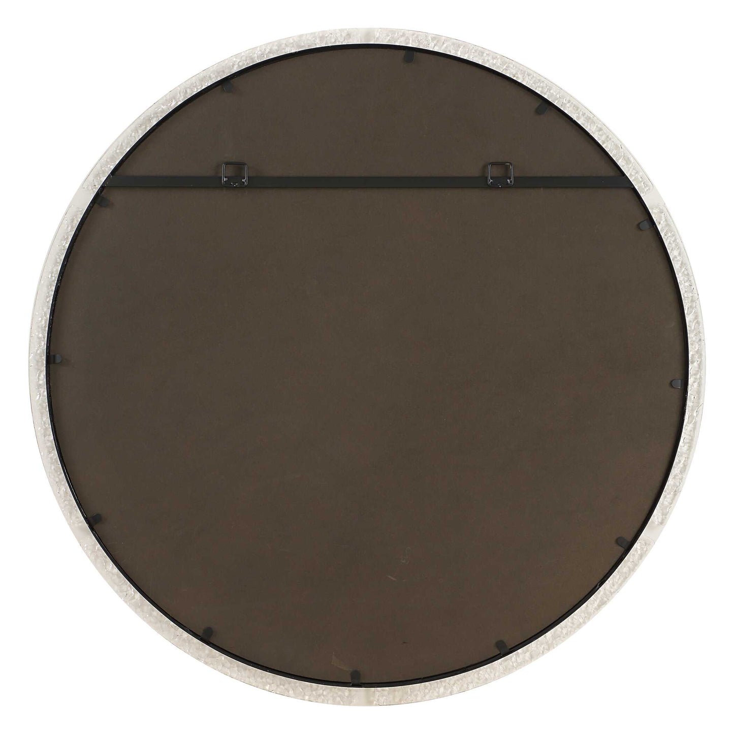 Uttermost Crystalline Round Mirror