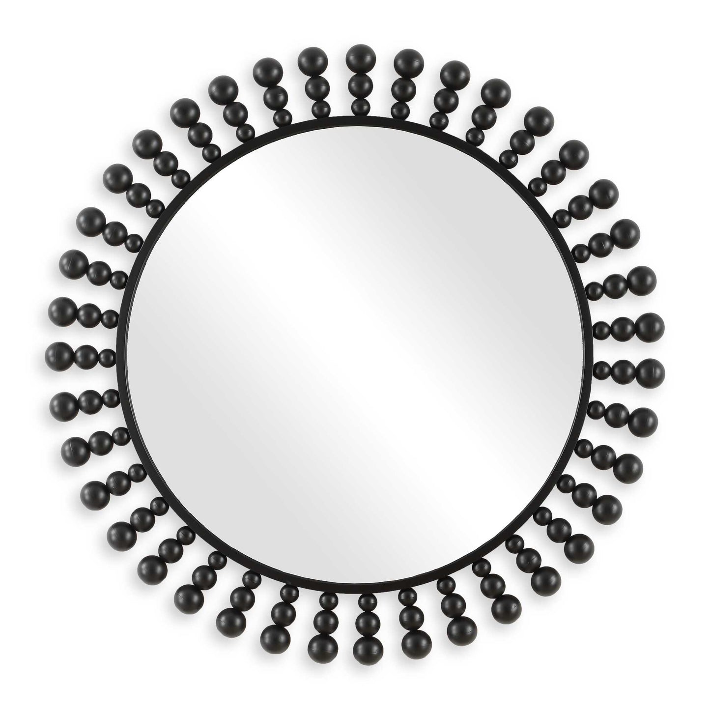 Uttermost Aziel Round Black Mirror