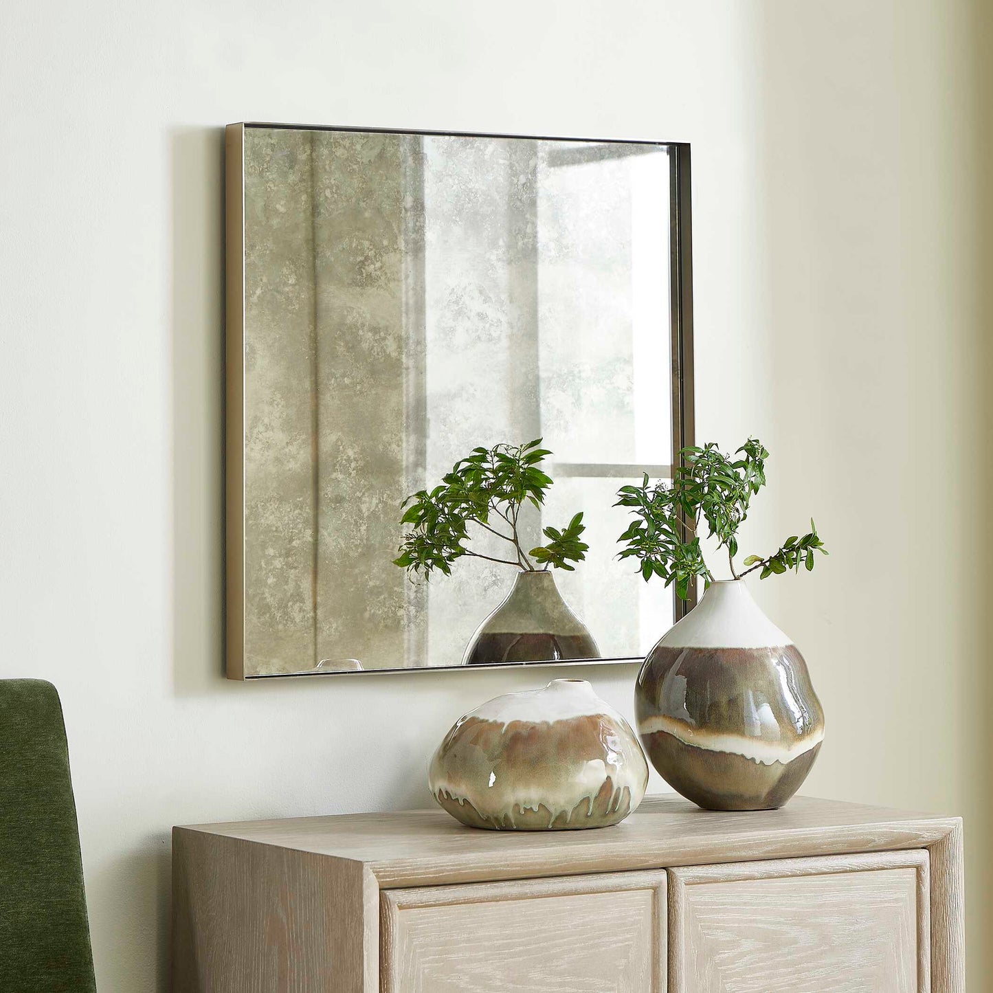 Uttermost Fredric Square Antique Mirror